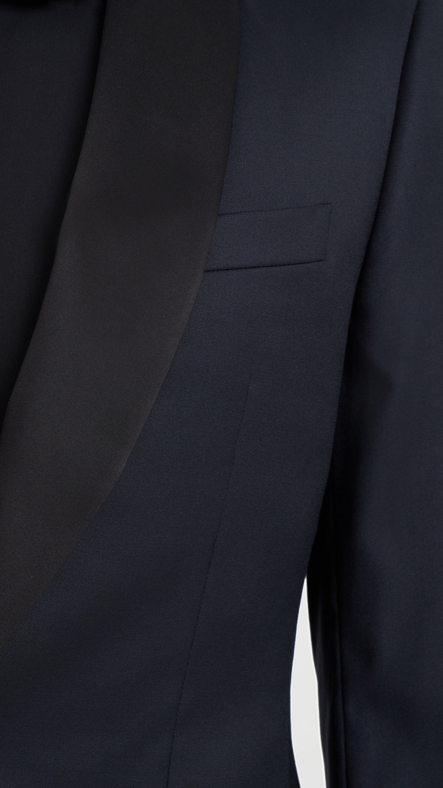 Scabal Midnight Blue Semi-Plain Custom Tuxedo