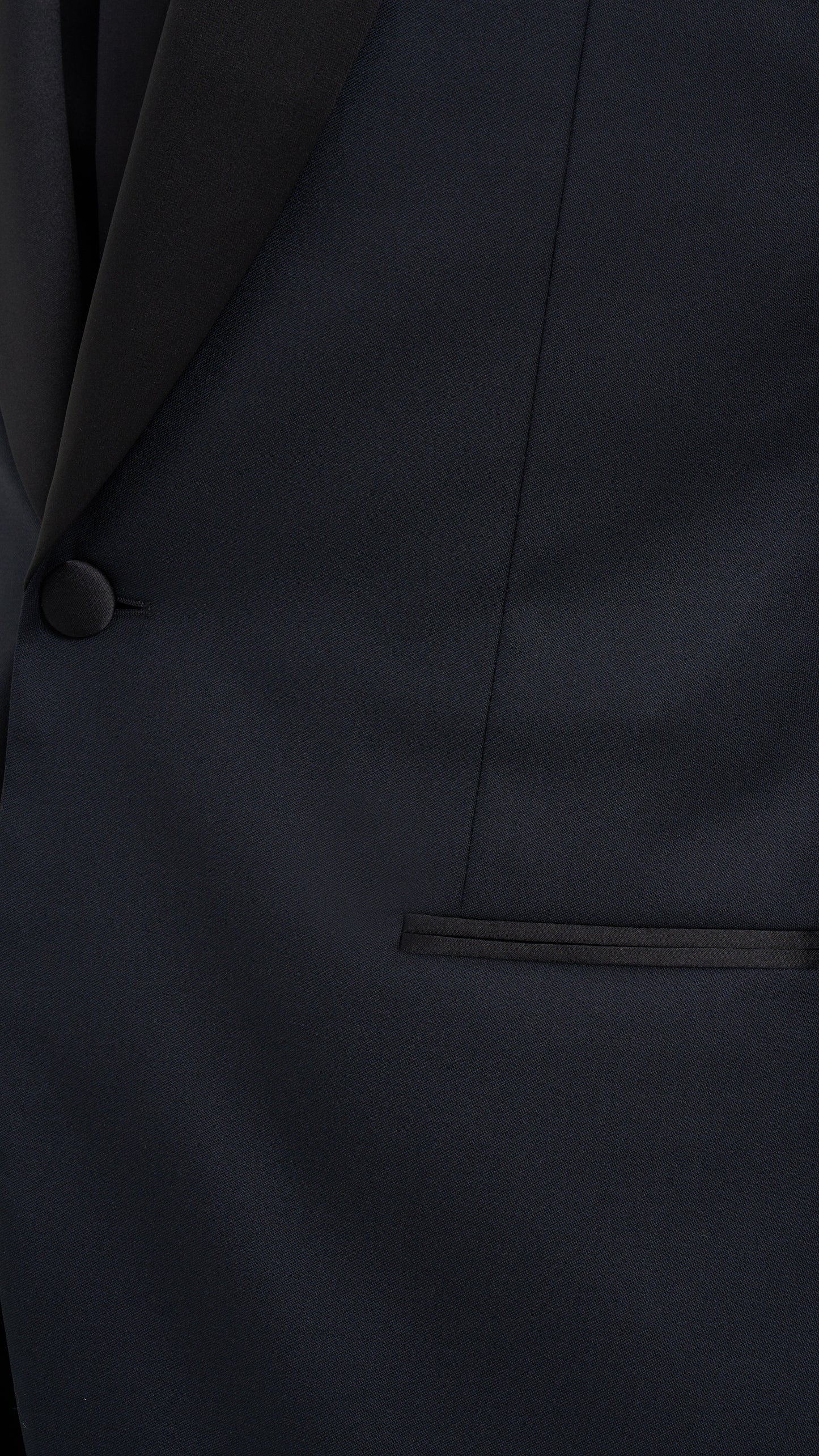 Midnight Blue Semi-Plain Custom Tuxedo Jacket