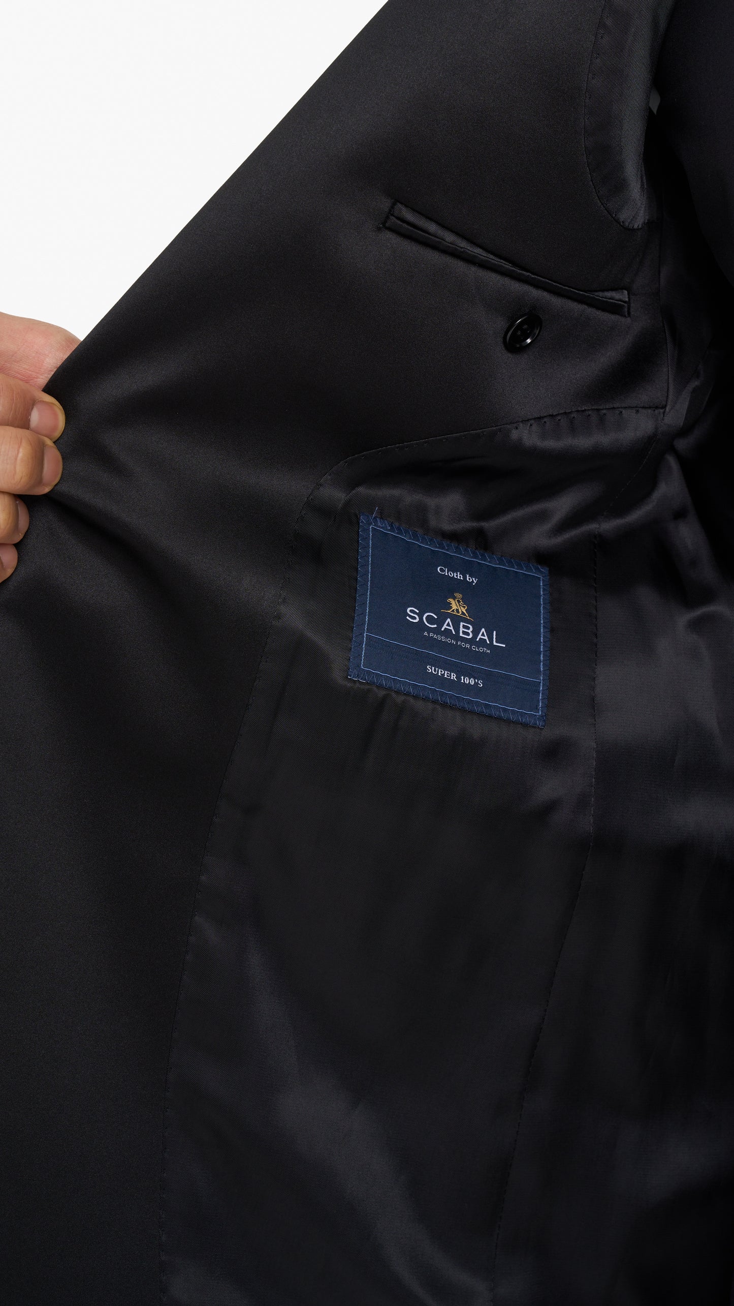 Scabal Midnight Blue Semi-Plain Custom Tuxedo