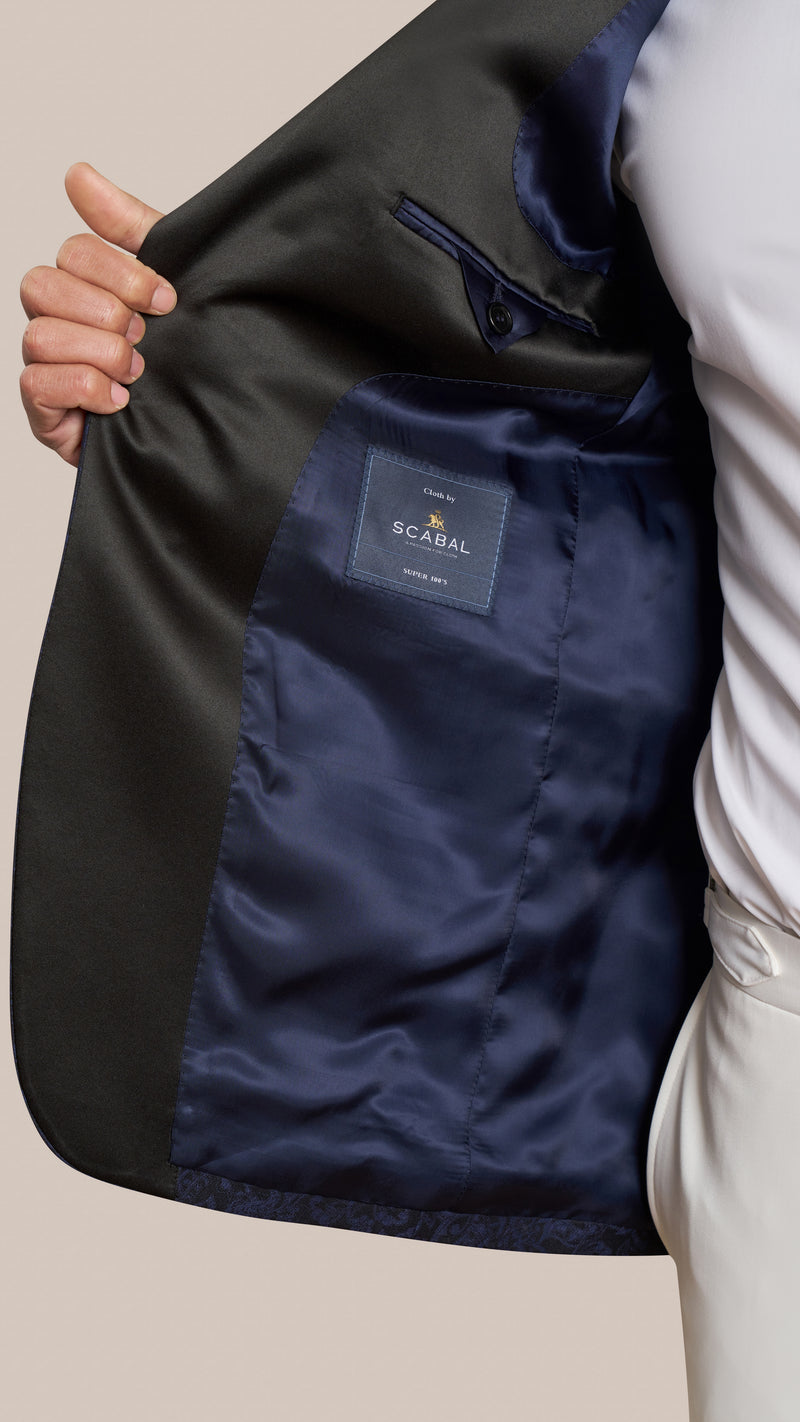 Scabal Navy Paisley Tuxedo Jacket