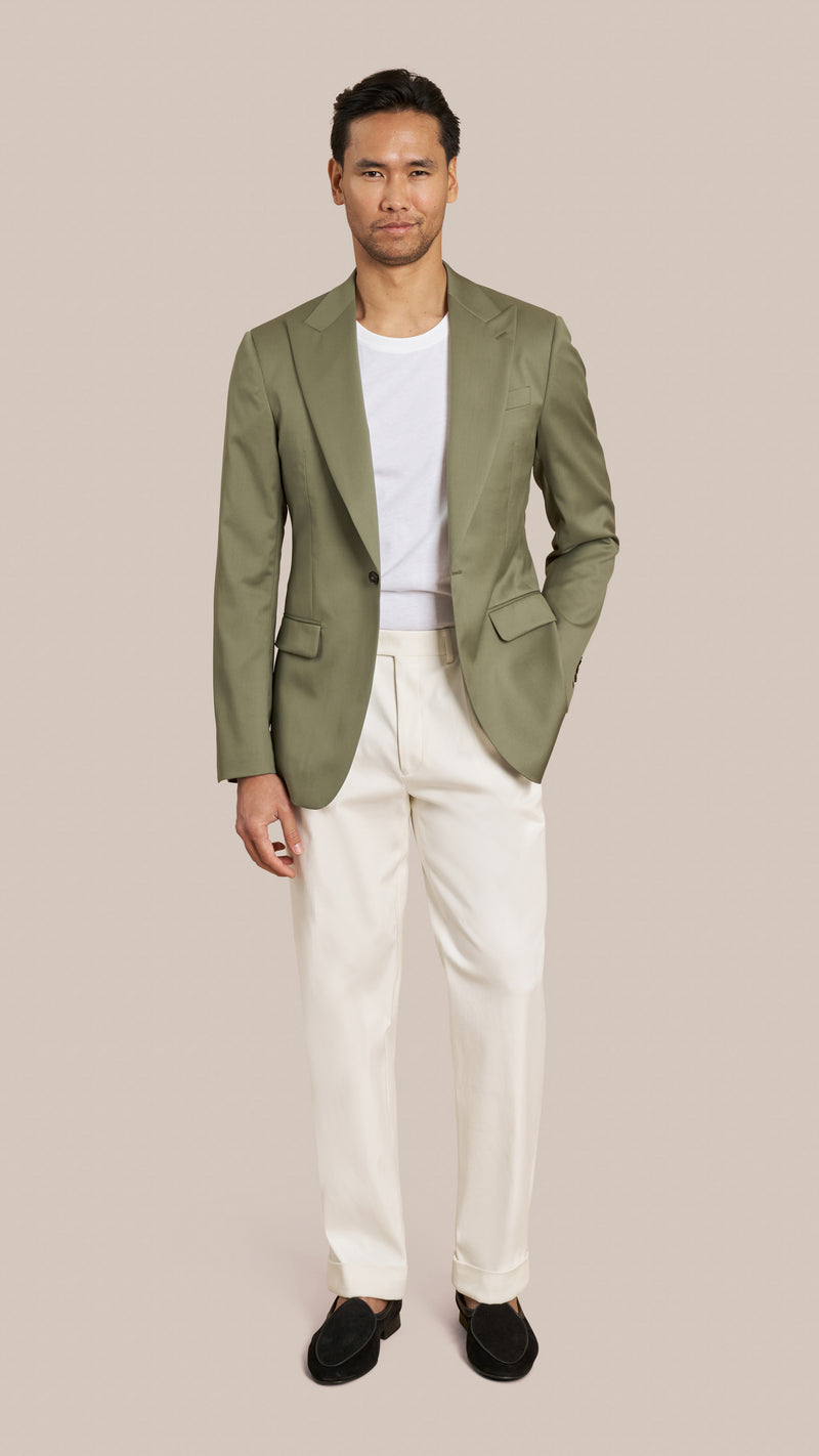Scabal Light Green Custom Jacket