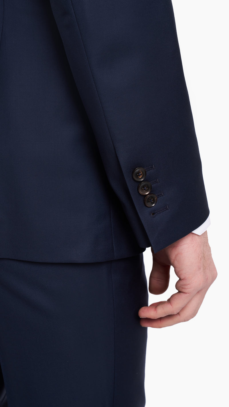 AuAustralis Azul Blue Suit Jacket with Loro Piana Fabric