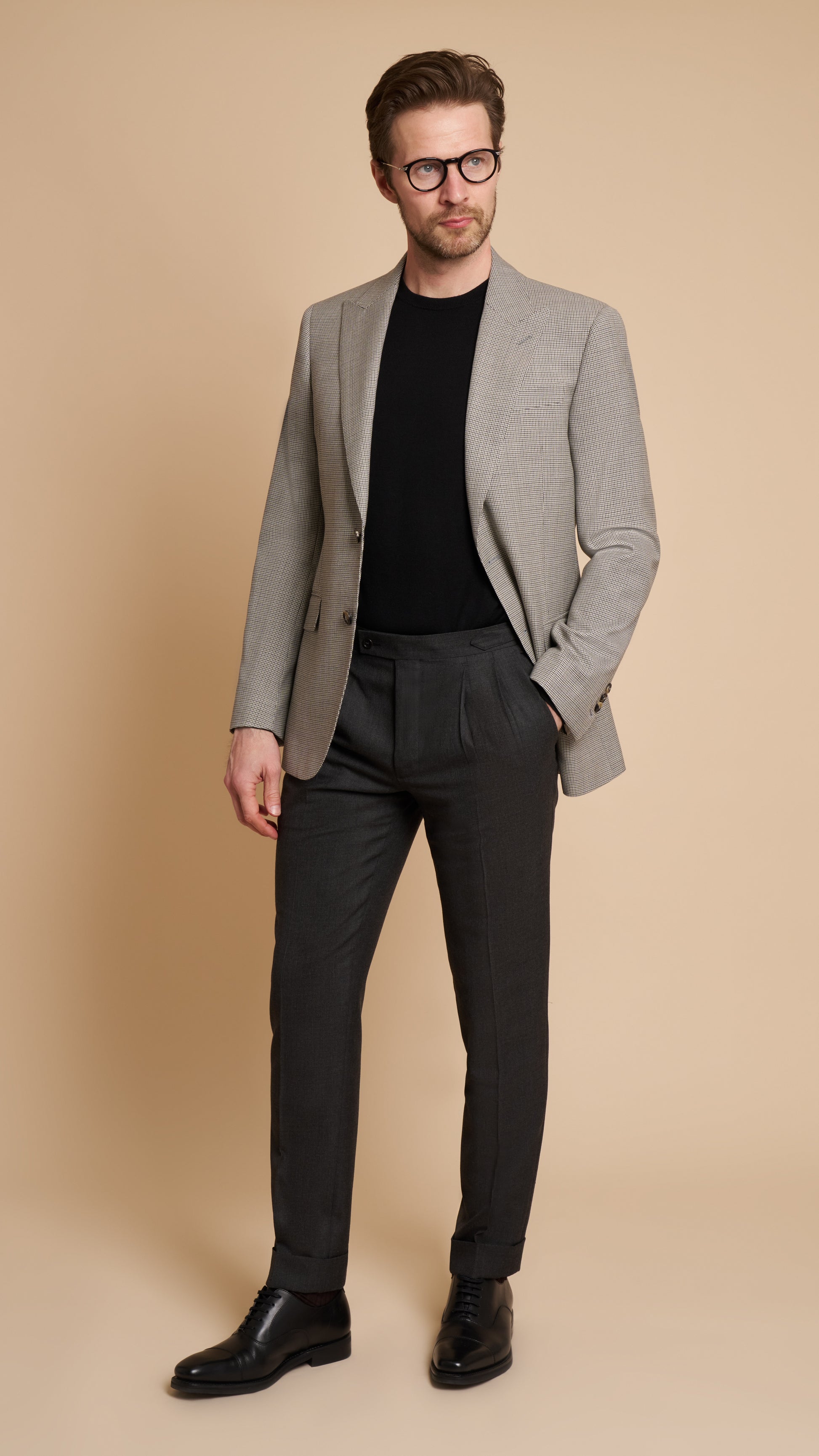 Grey Puppytooth Hardy Amies Blazer