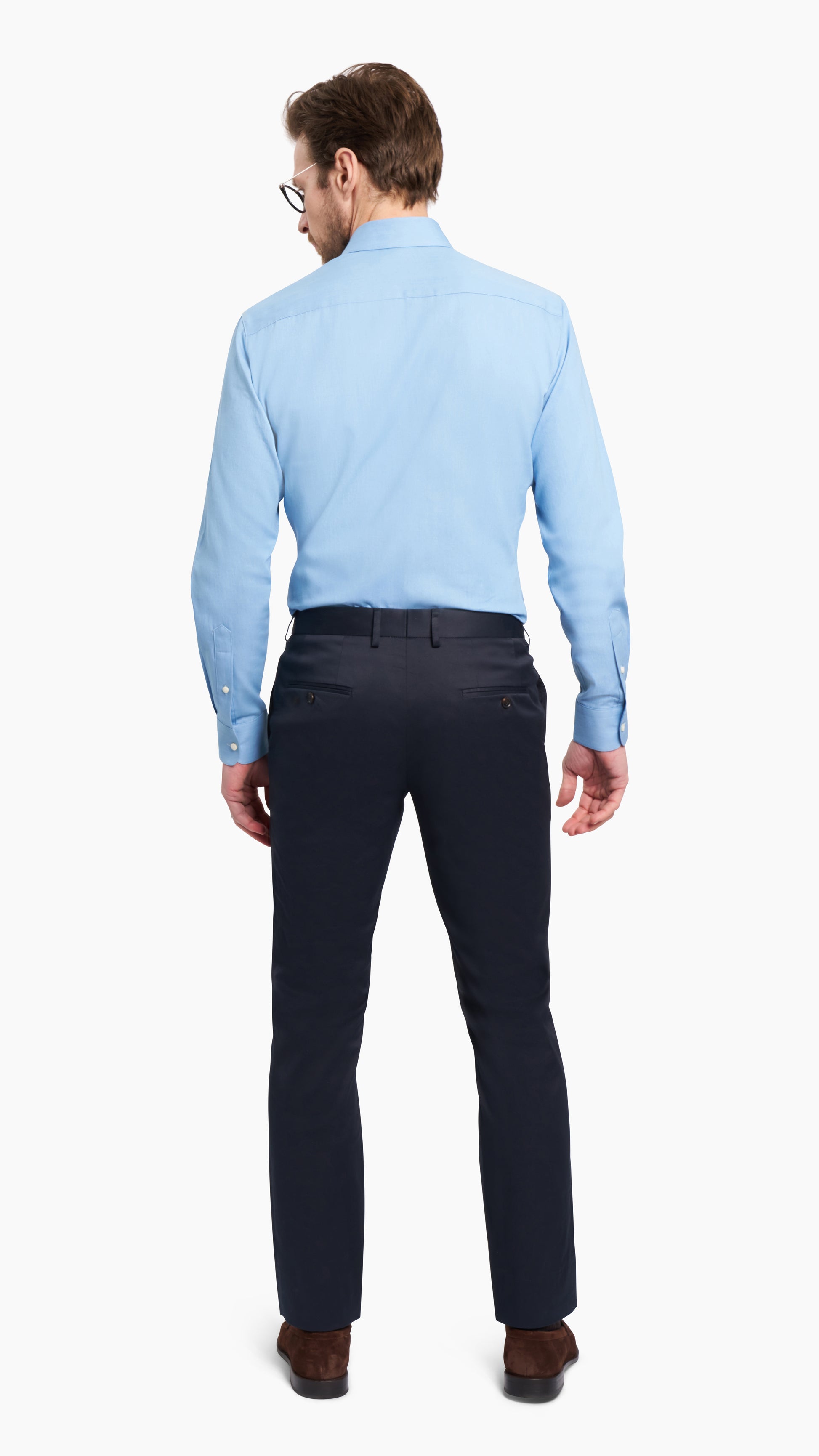 Holland & Sherry Navy Chino - Suit