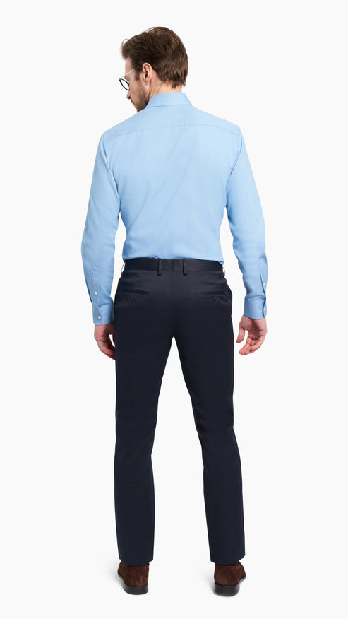 Holland & Sherry Navy Chino - Suit