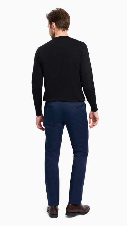 Holland & Sherry Blue Chino - Suit