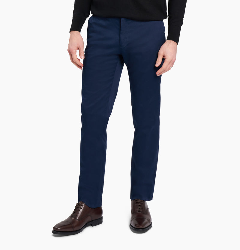 Holland & Sherry Blue Chino