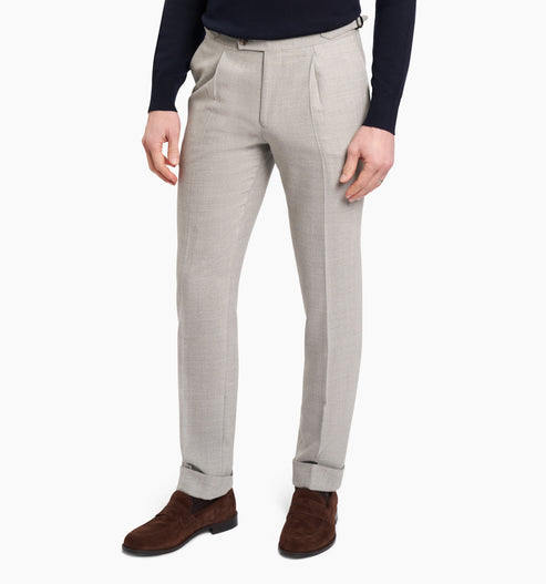 Holland & Sherry Light Grey Airesco Trouser