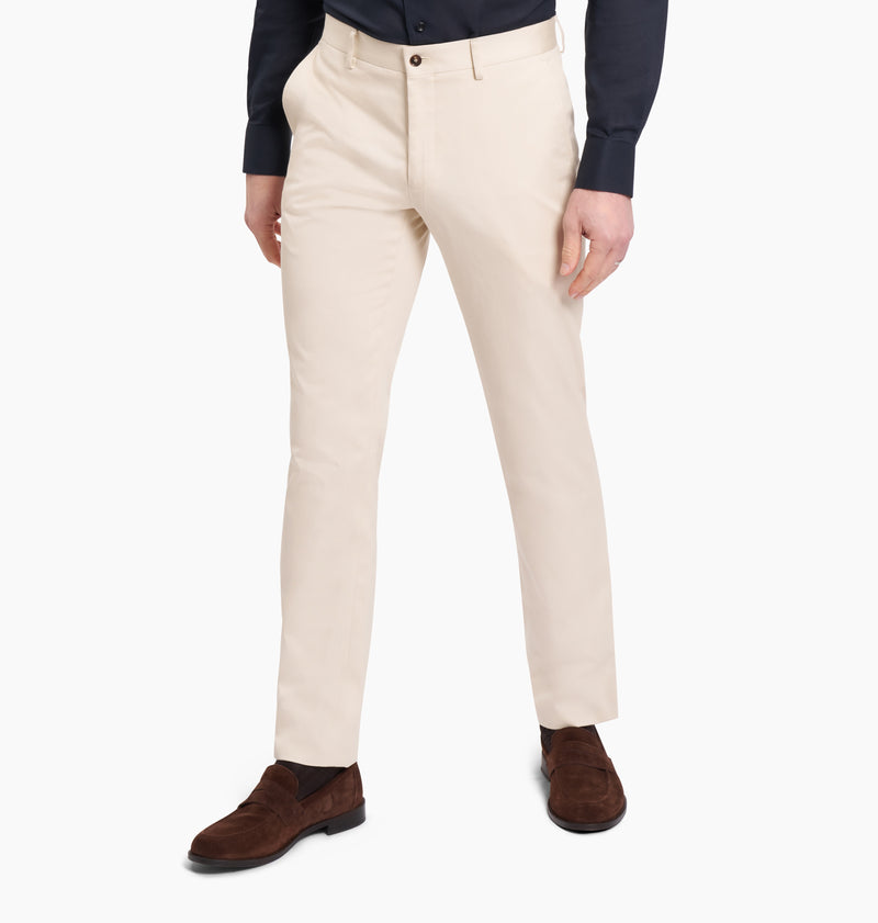 Holland & Sherry Cream Chino
