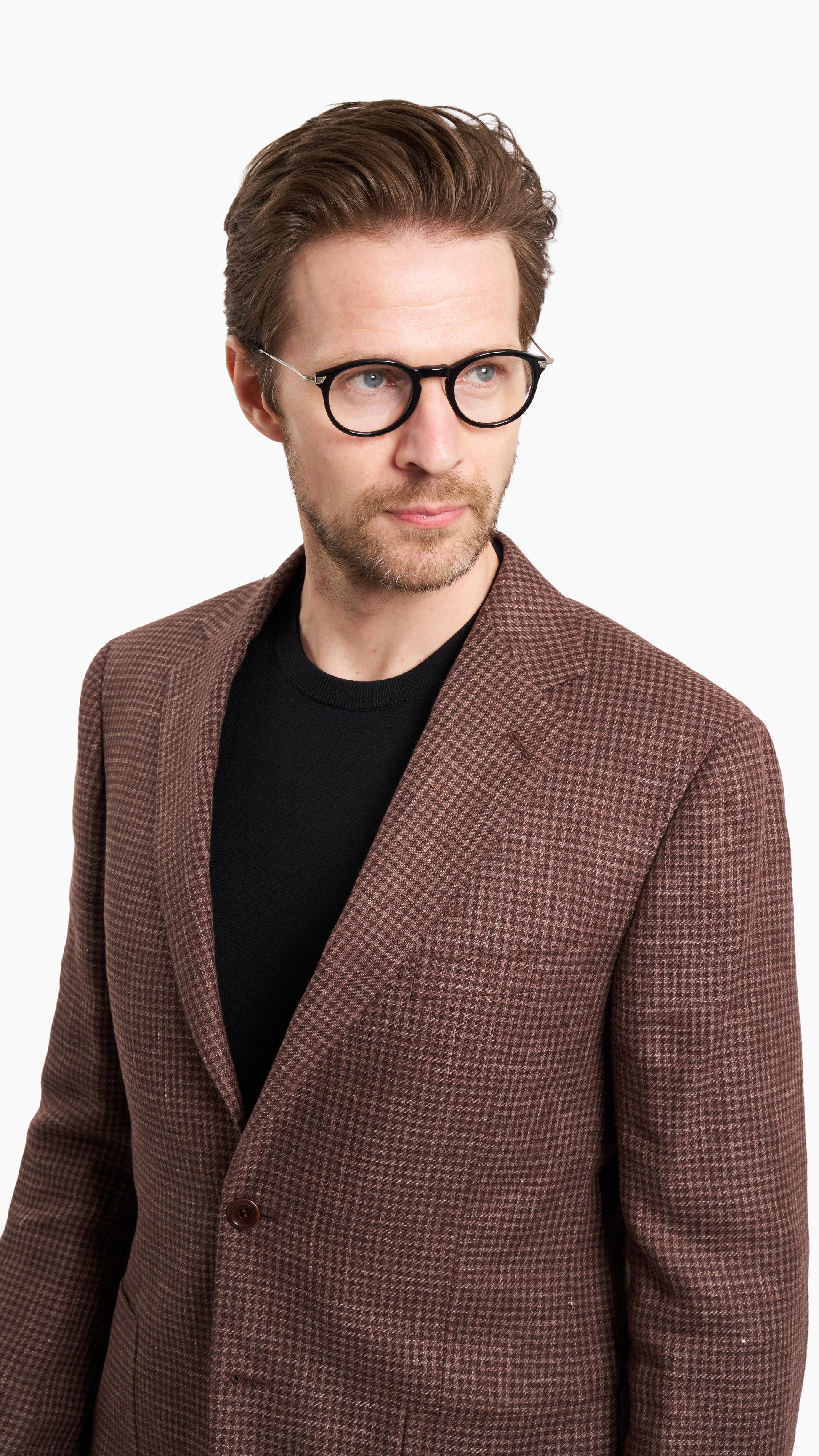Drago Brown Houndstooth Jacket