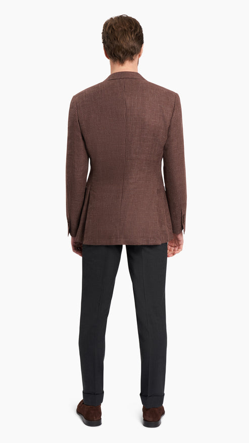 Drago Brown Houndstooth Jacket