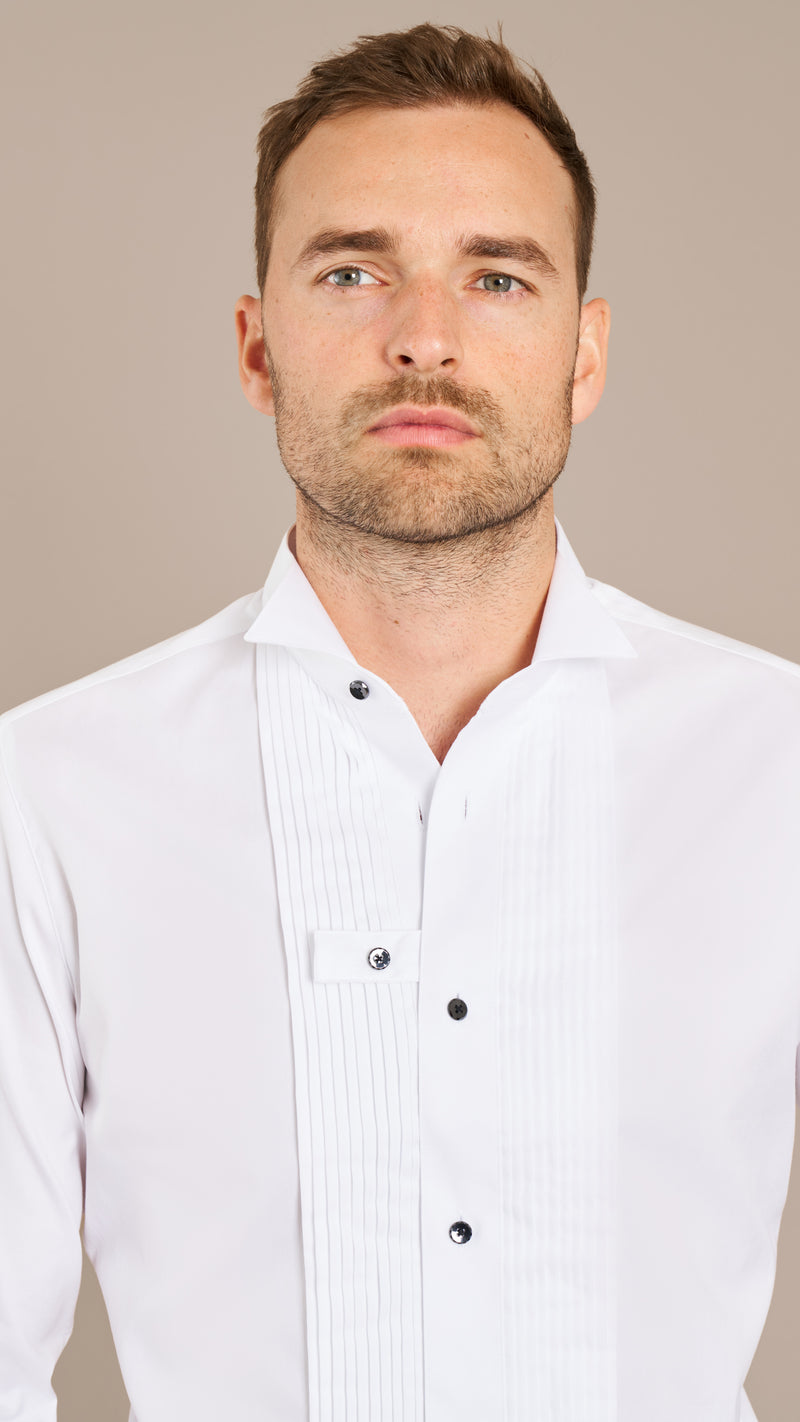 White Heritage Oxford Custom Tuxedo Shirt