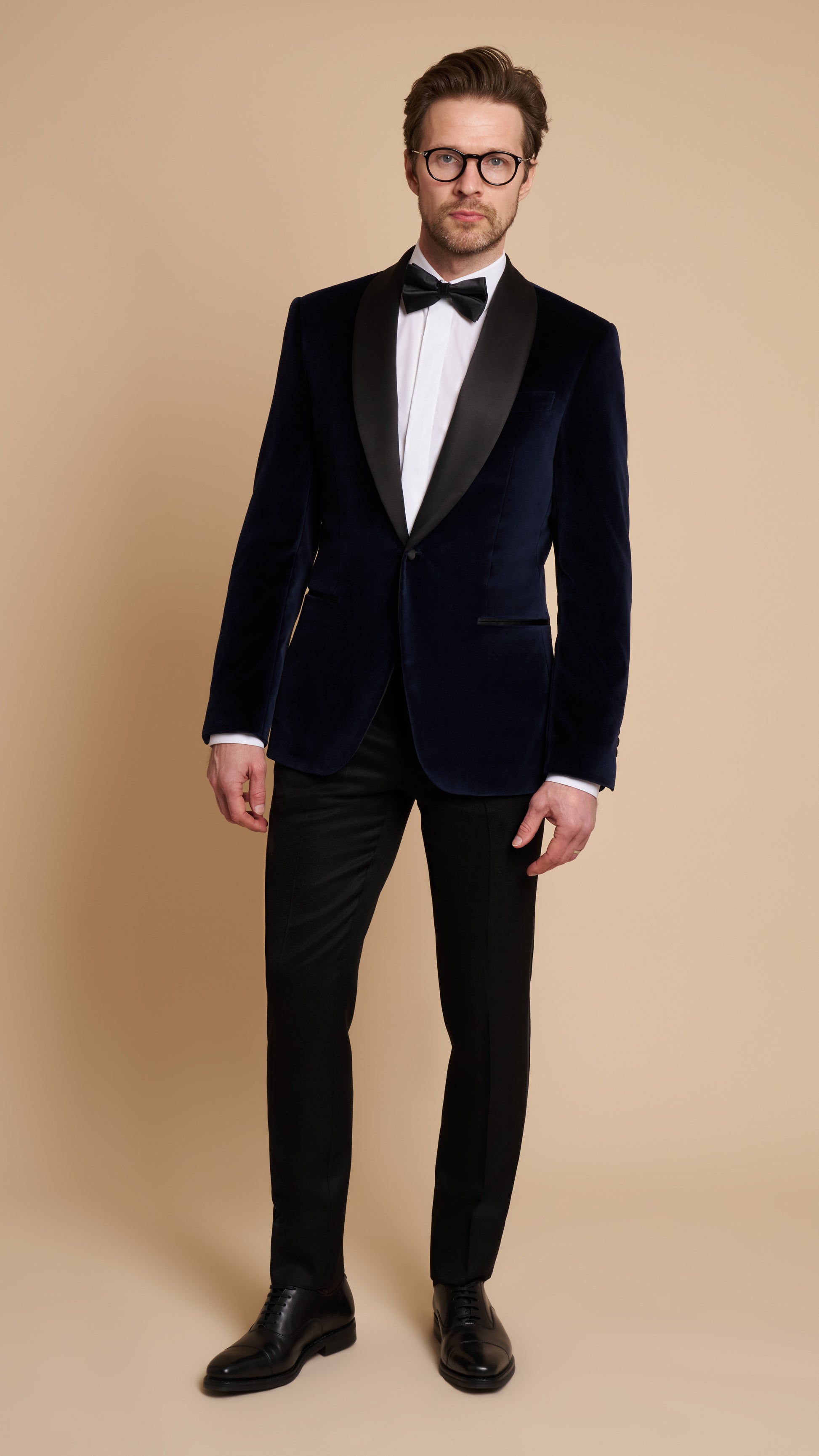 Midnight Blue Velvet Smoking Hardy Amies Jacket