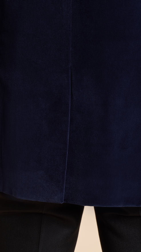 Midnight Blue Velvet Smoking Hardy Amies Jacket