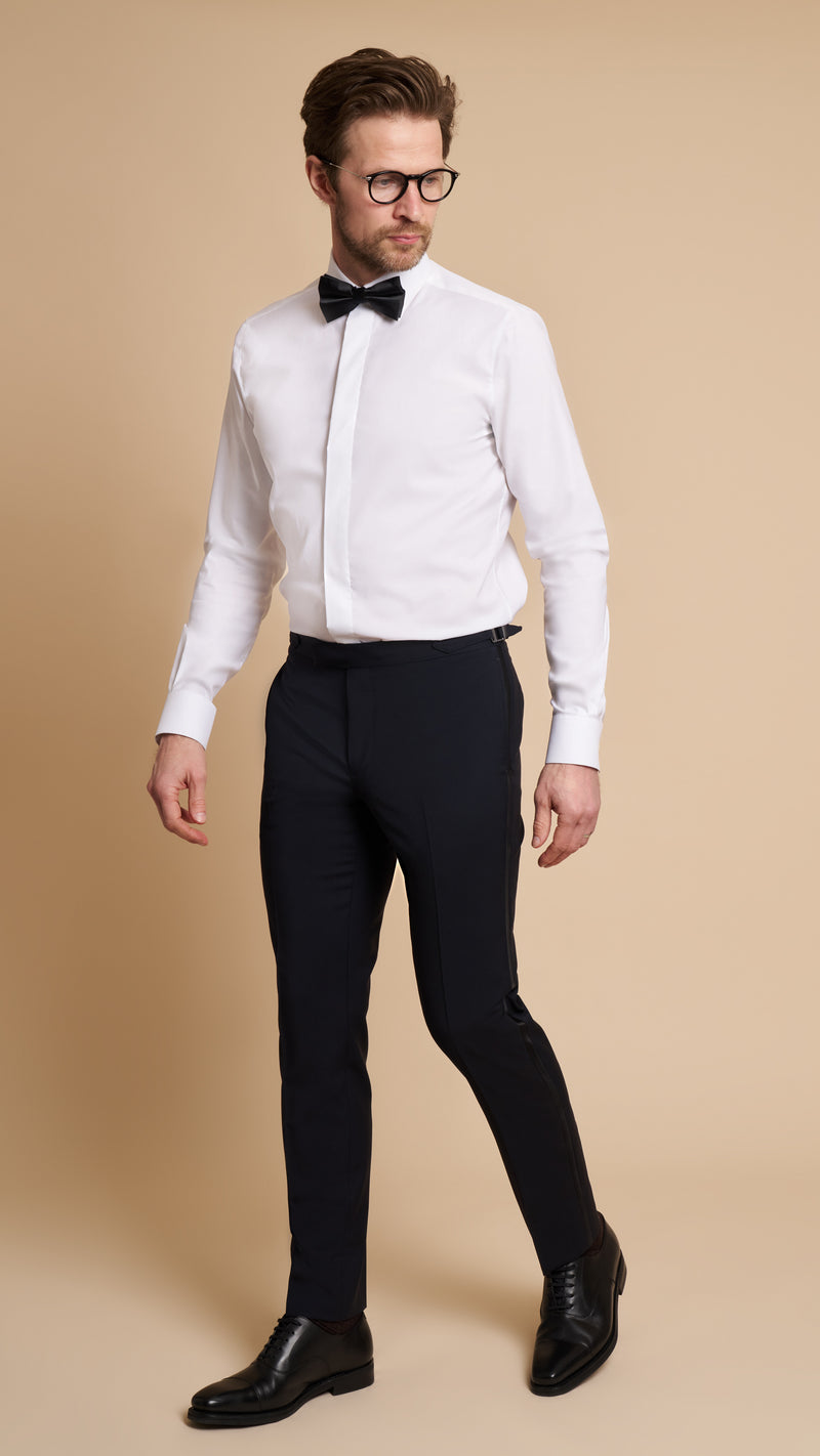 Midnight Blue Wool Mohair Hardy Amies Tuxedo