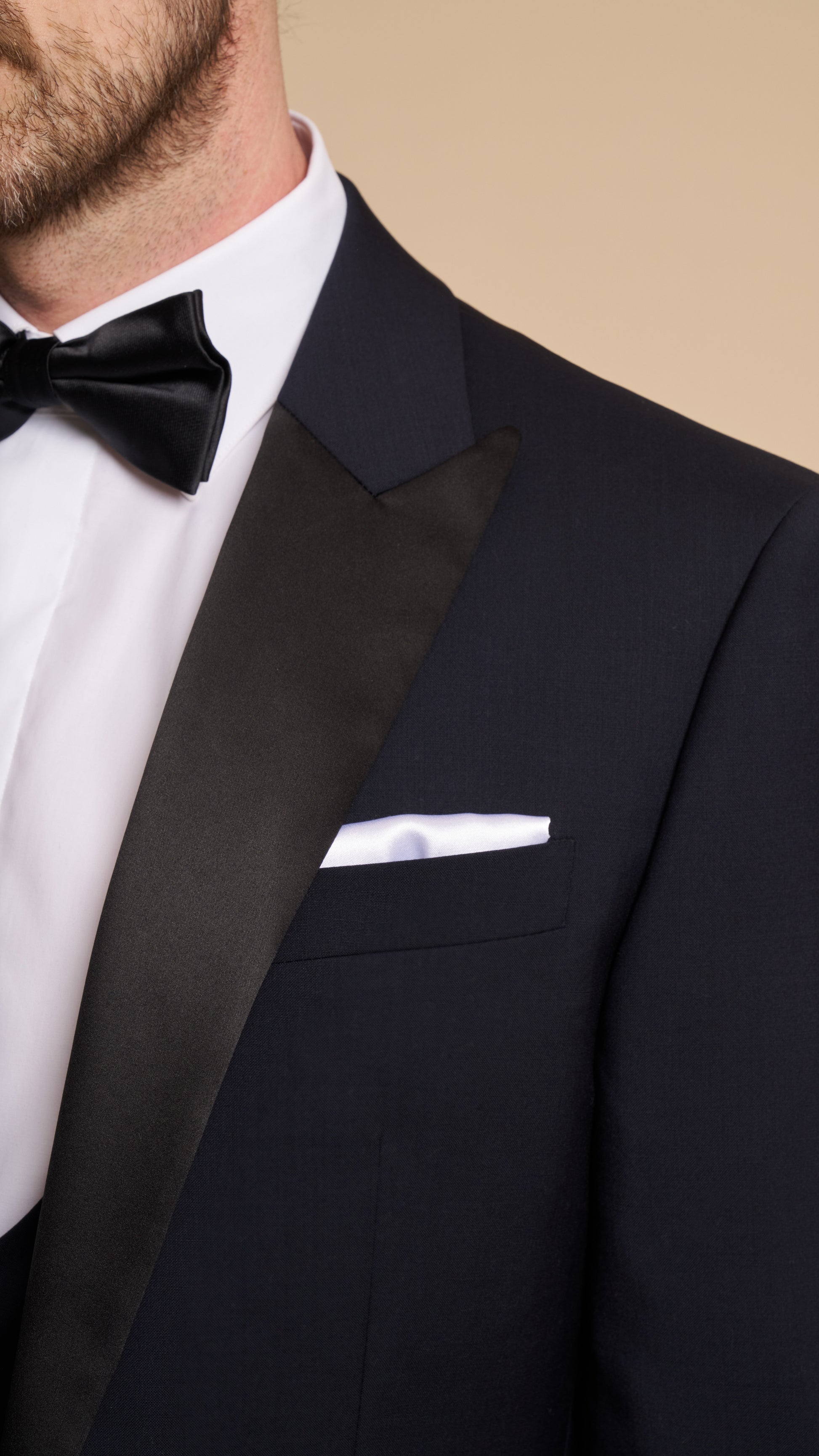 Midnight Blue Wool Mohair Hardy Amies Tuxedo