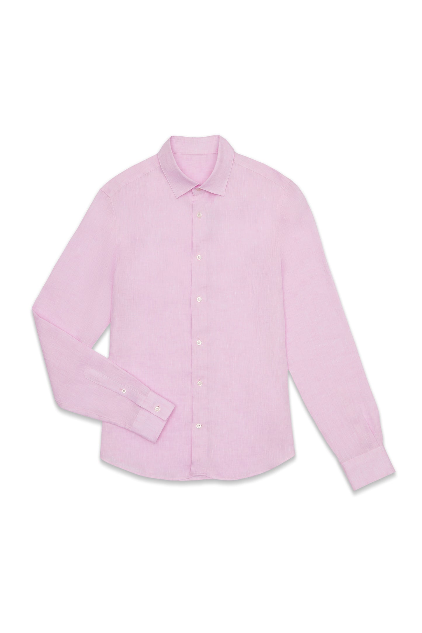 Pink Linen Custom Shirt
