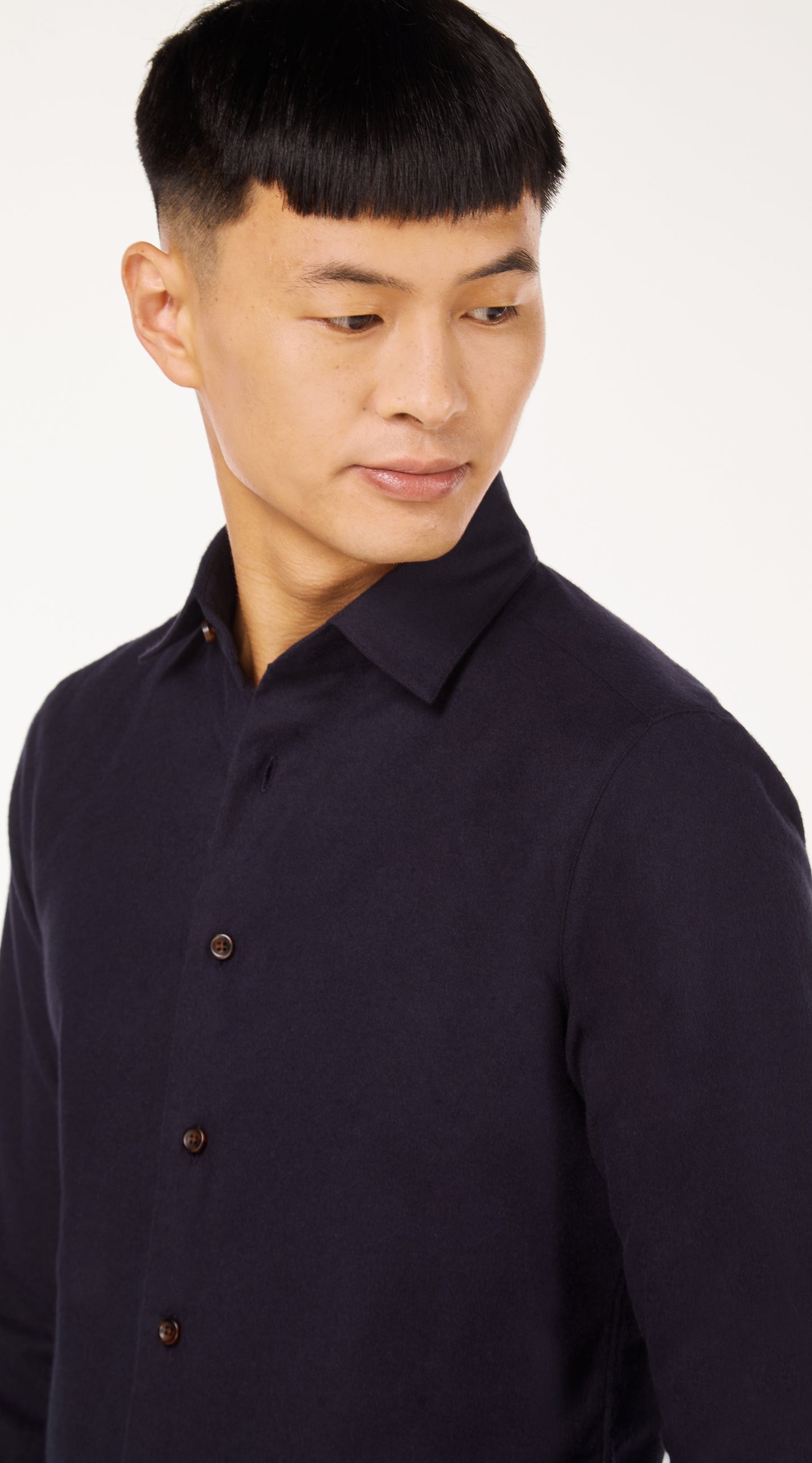 Dark Navy Flannel Shirt