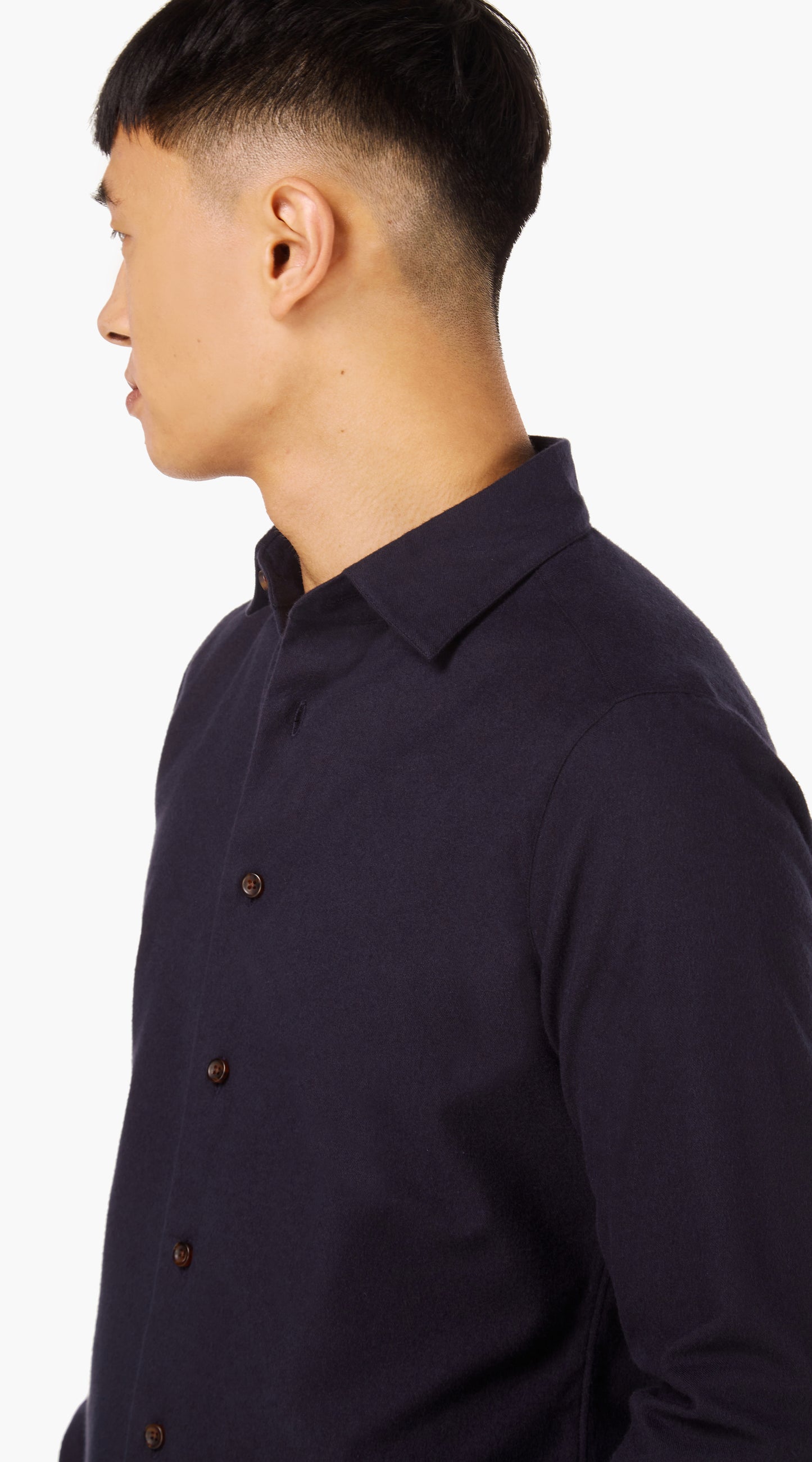 Dark Navy Flannel Shirt