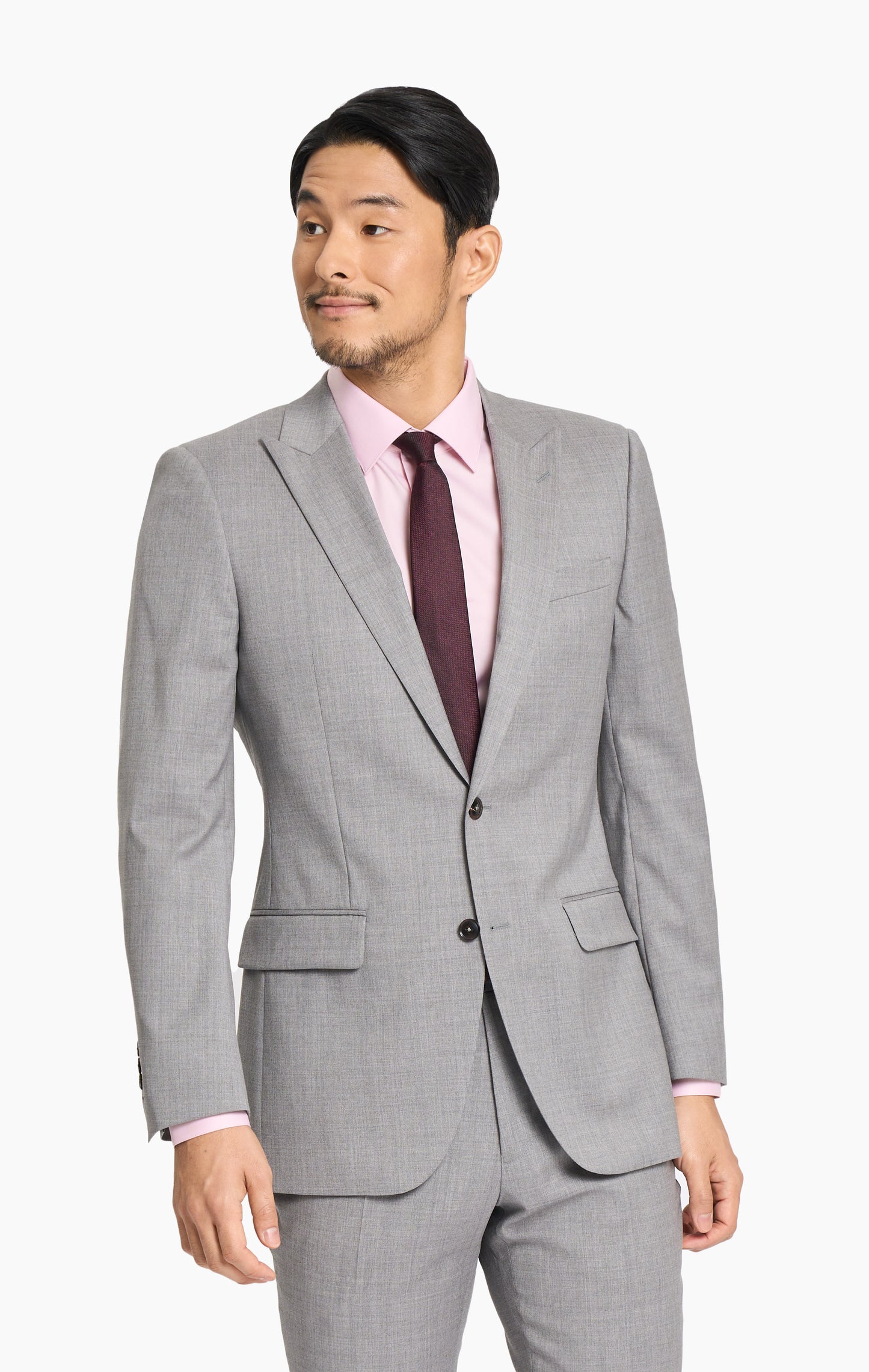 Reda Steel Grey Twill Custom Suit
