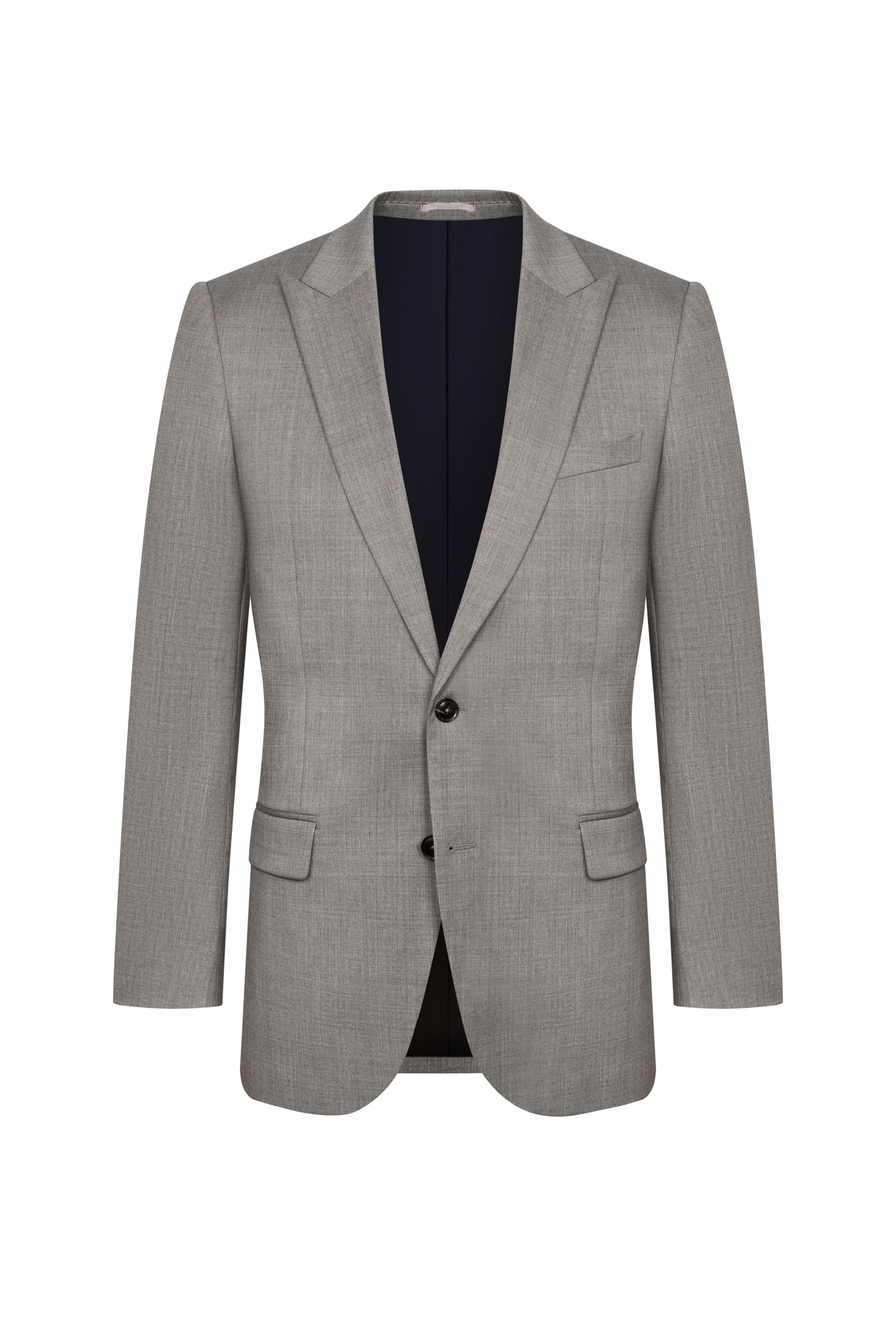 Reda Steel Grey Twill Custom Suit