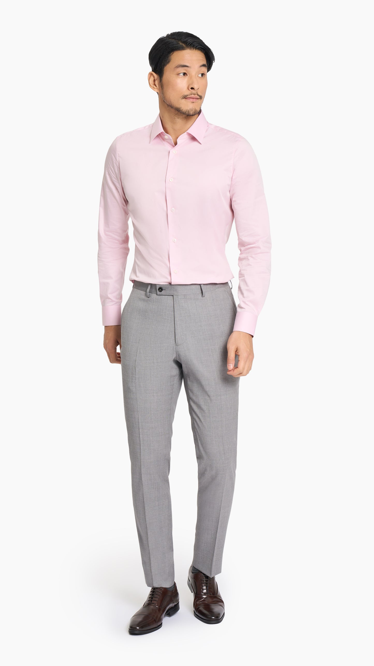 Steel Grey Twill Trouser