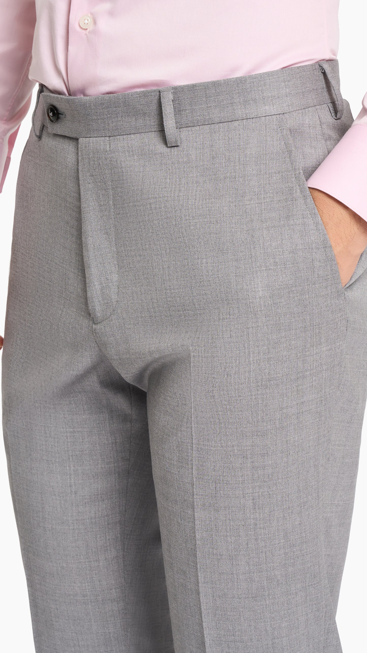 Steel Grey Twill Trouser