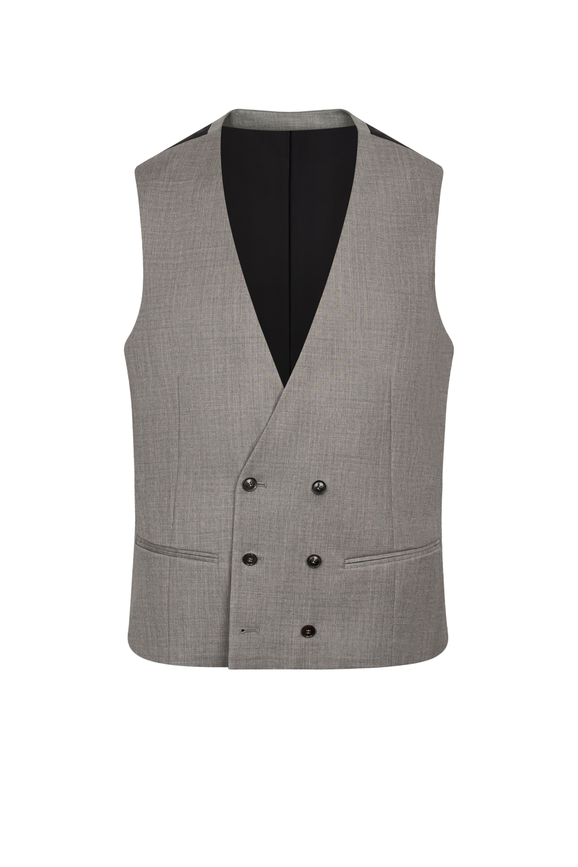 Steel Grey Twill Waistcoat