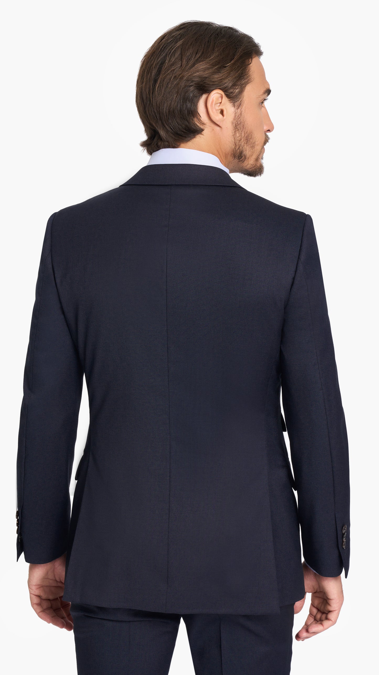 Navy Pinpoint Custom Jacket
