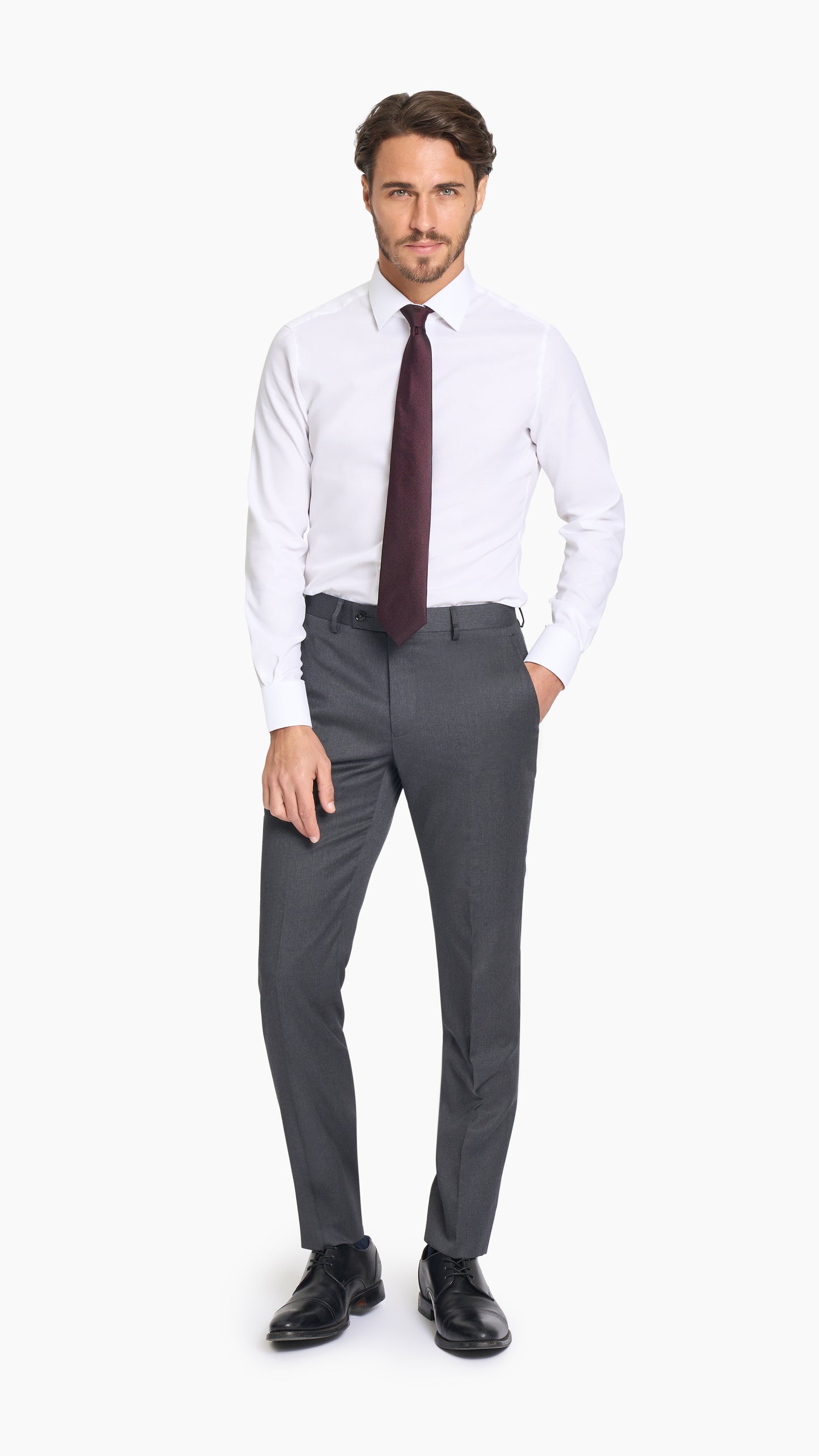Shadow Grey Twill Trouser