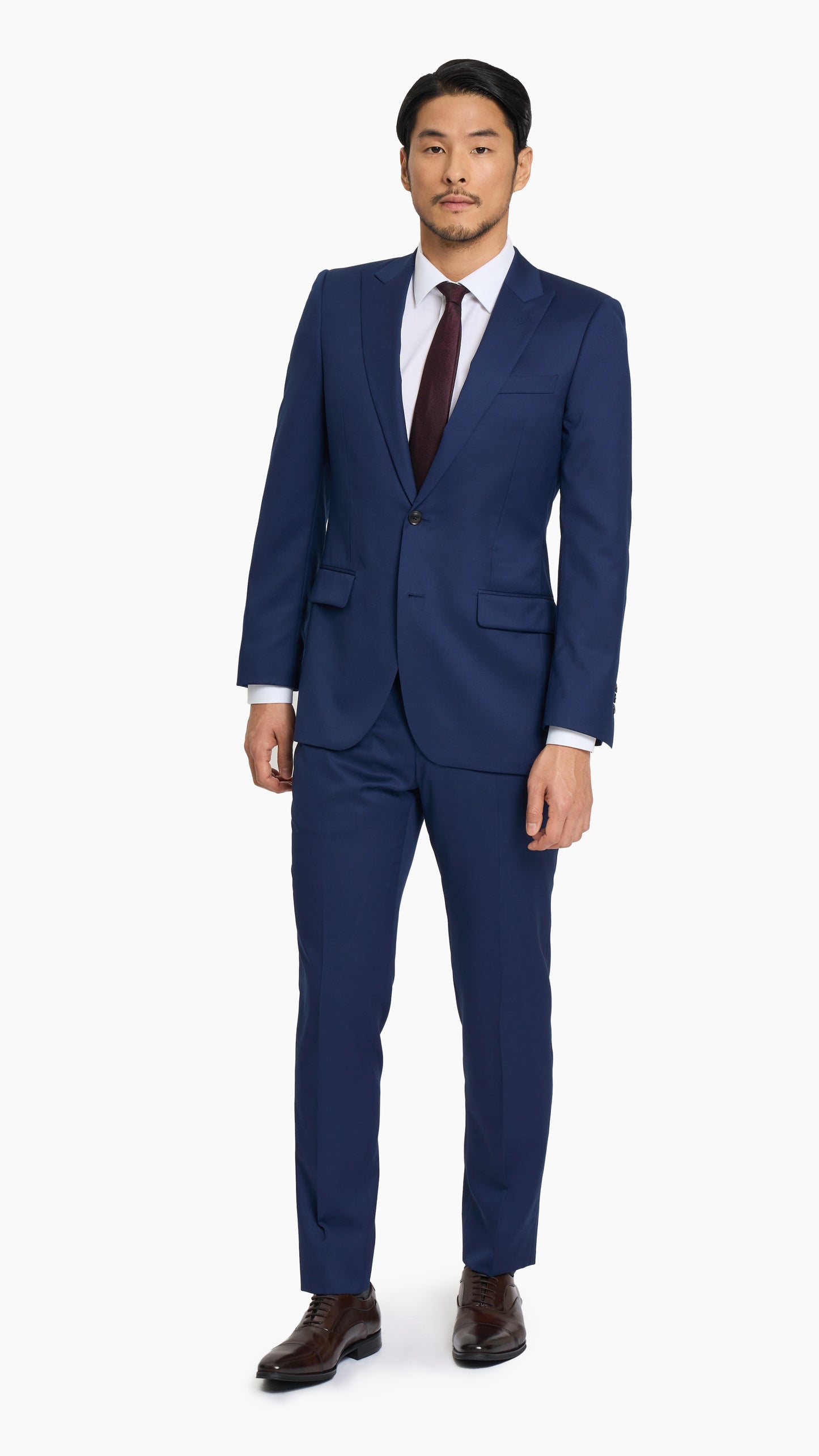 ES Essentials Blue Twill Custom Suit