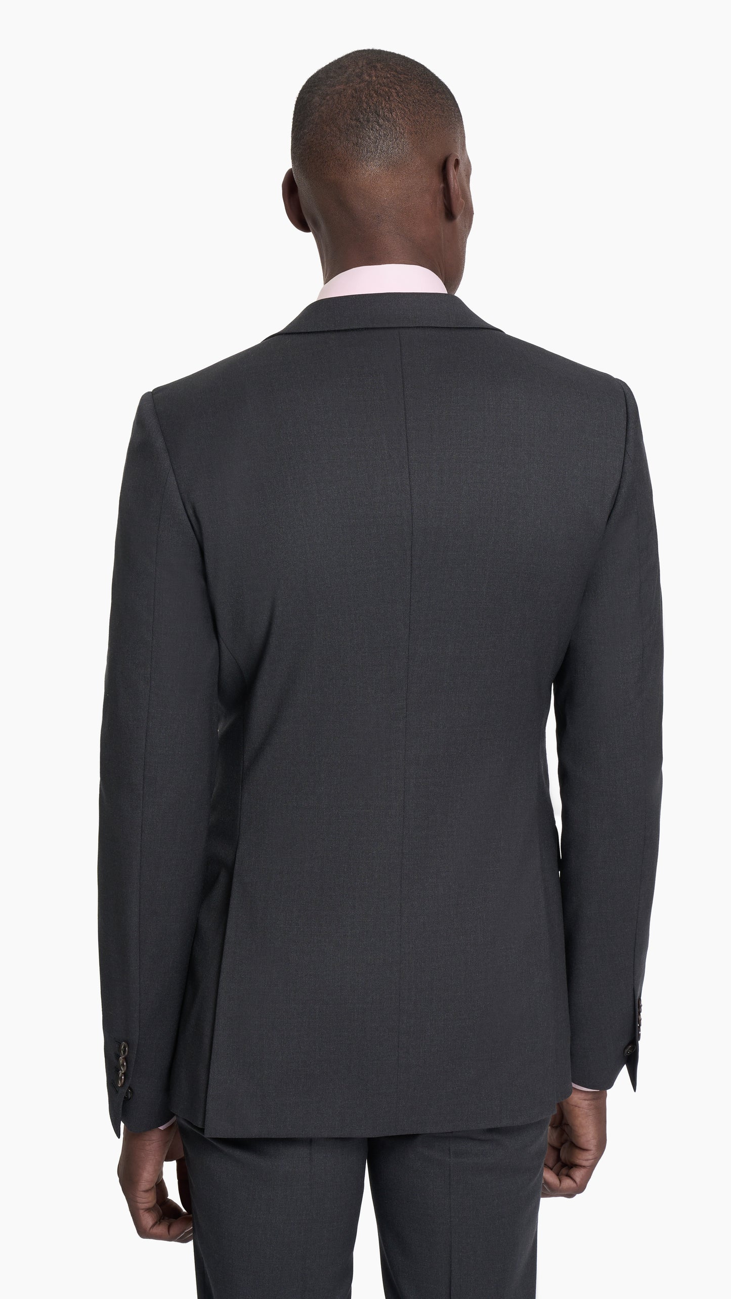 Charcoal Grey Plain Weave Jacket