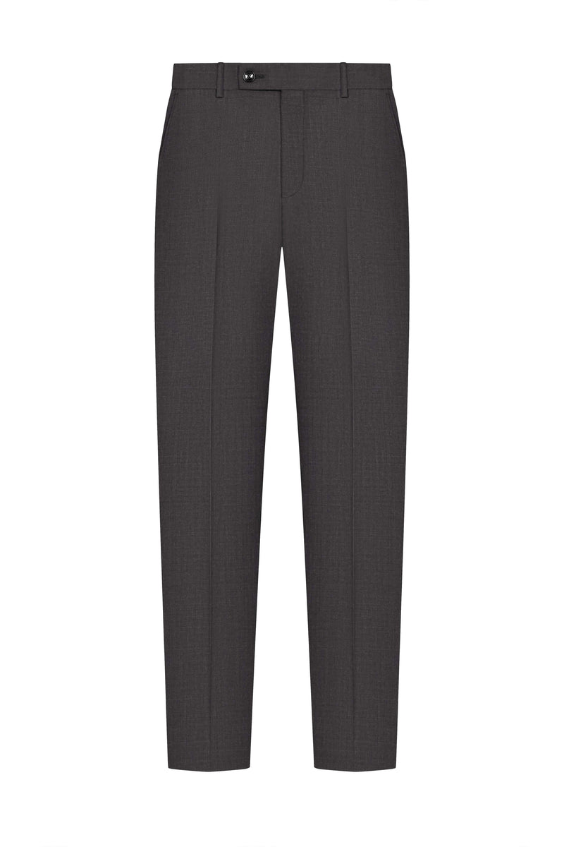 Reda Charcoal Grey Twill Custom Suit
