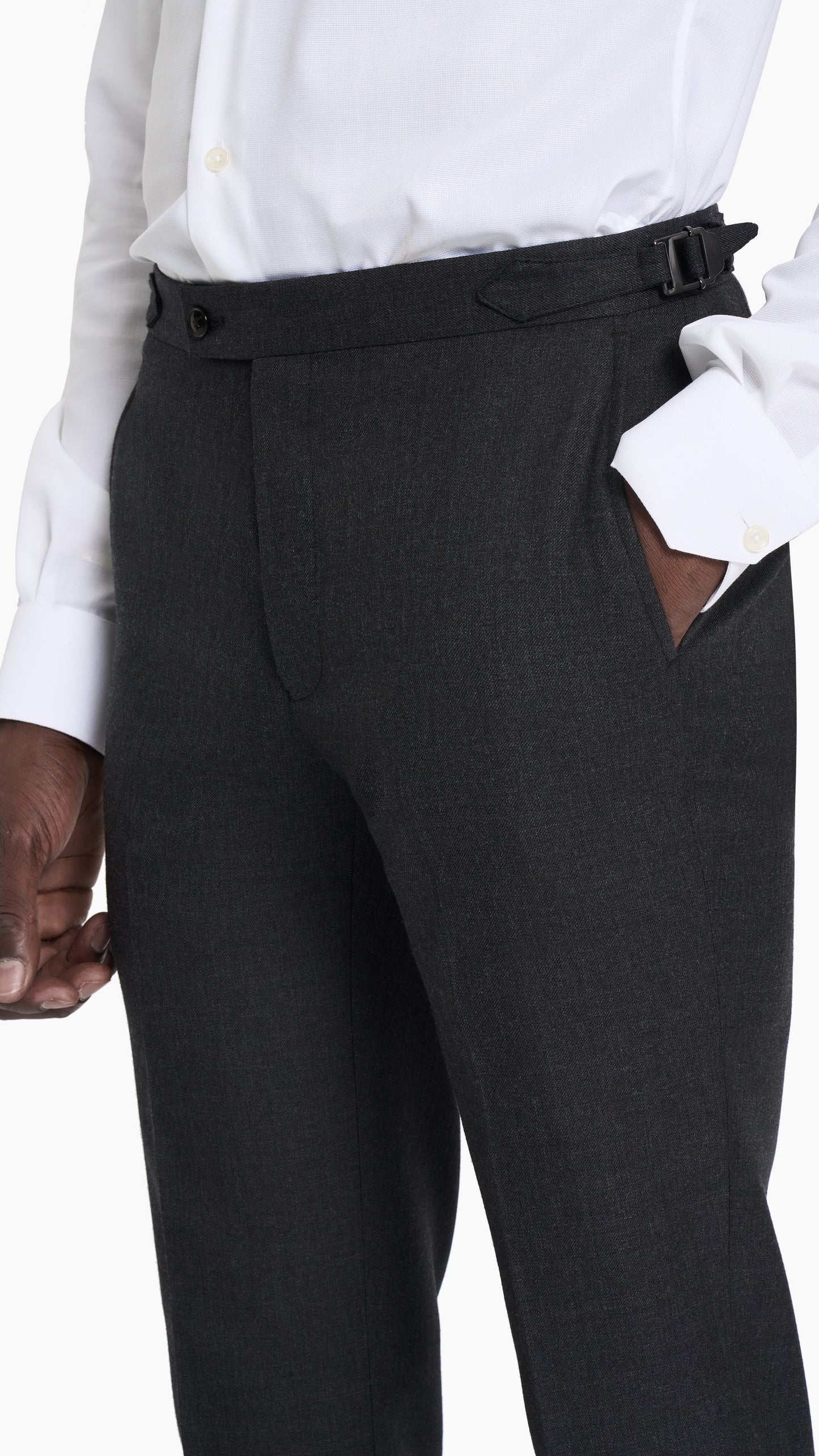 ES Essentials Carbon Grey Twill Custom Suit