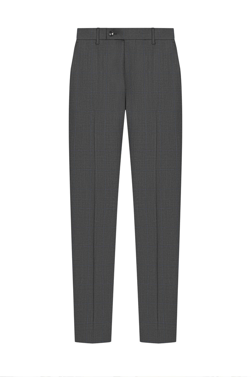 Reda Mid Grey Prince of Wales Custom Suit