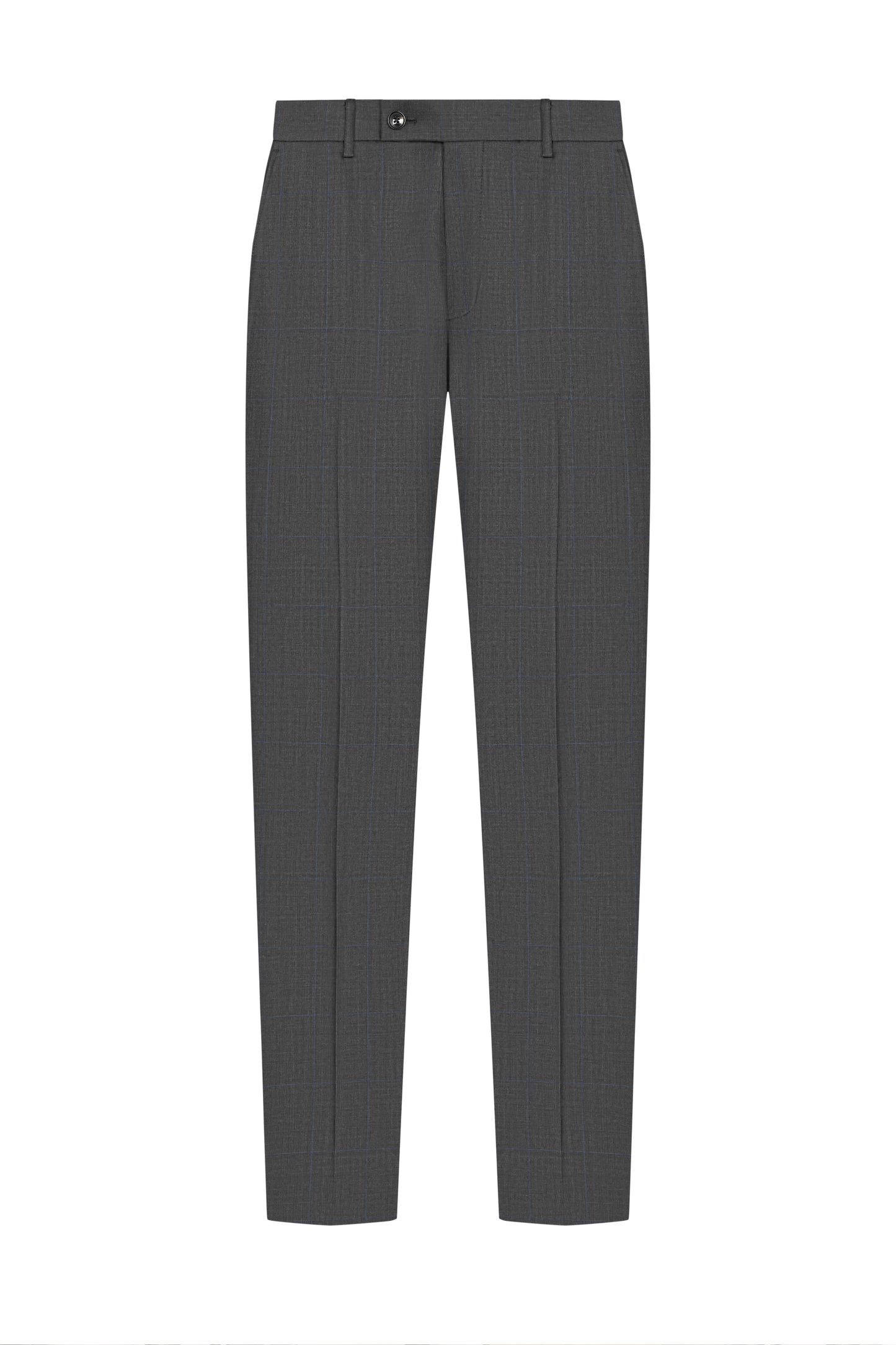 Reda Mid Grey Prince of Wales Custom Trouser