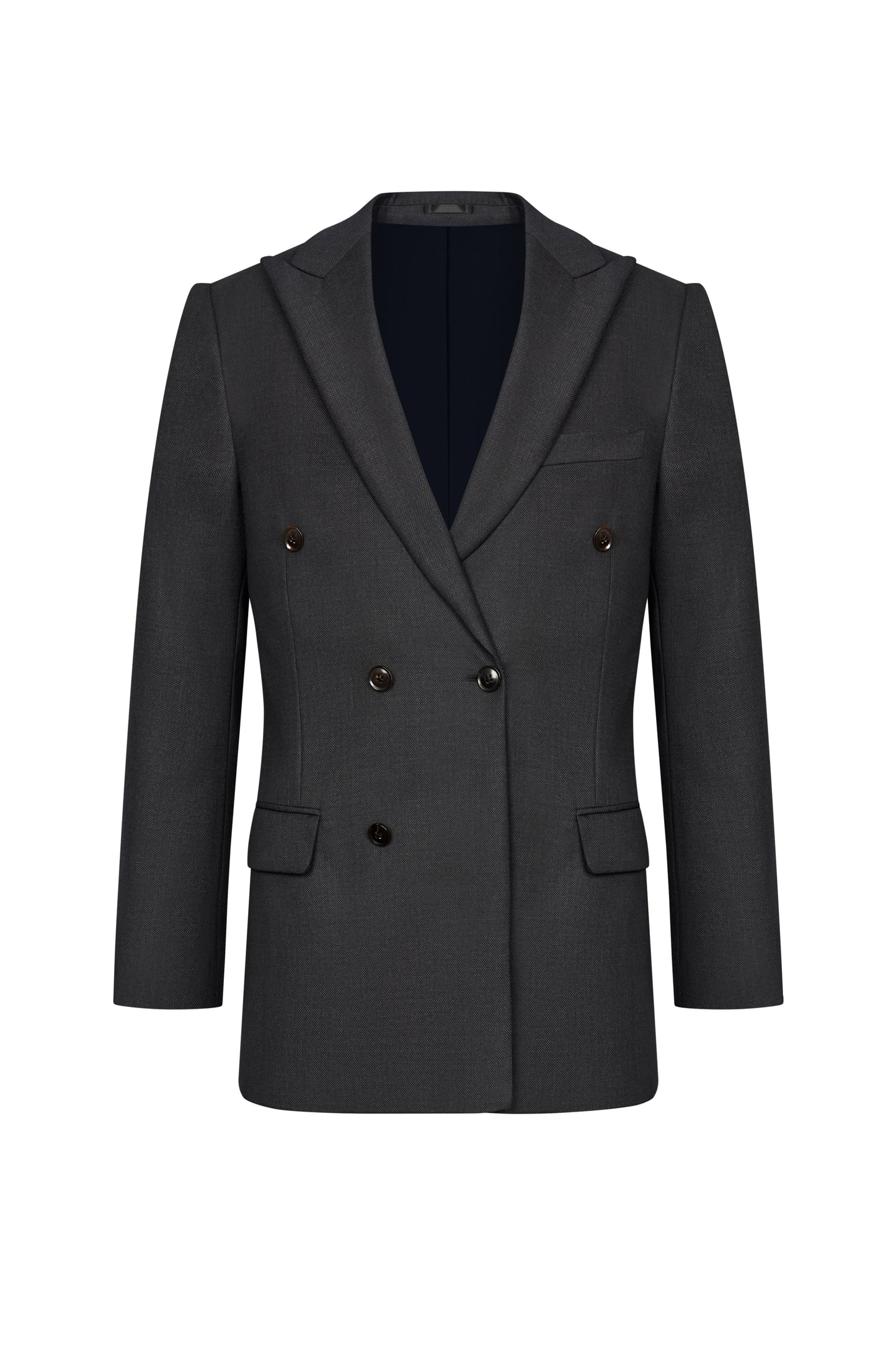 Charcoal Grey Birdseye Custom Jacket