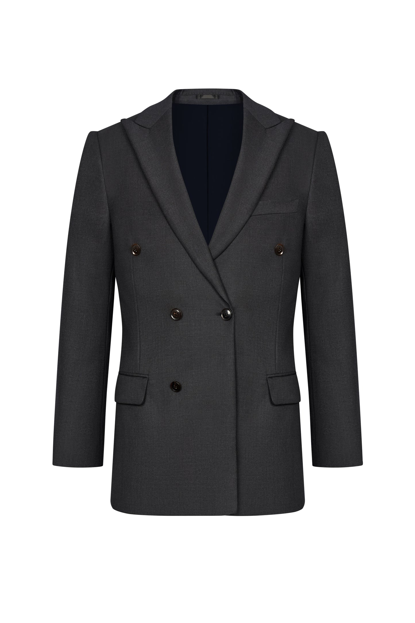 Reda Charcoal Grey Birdseye Custom Suit