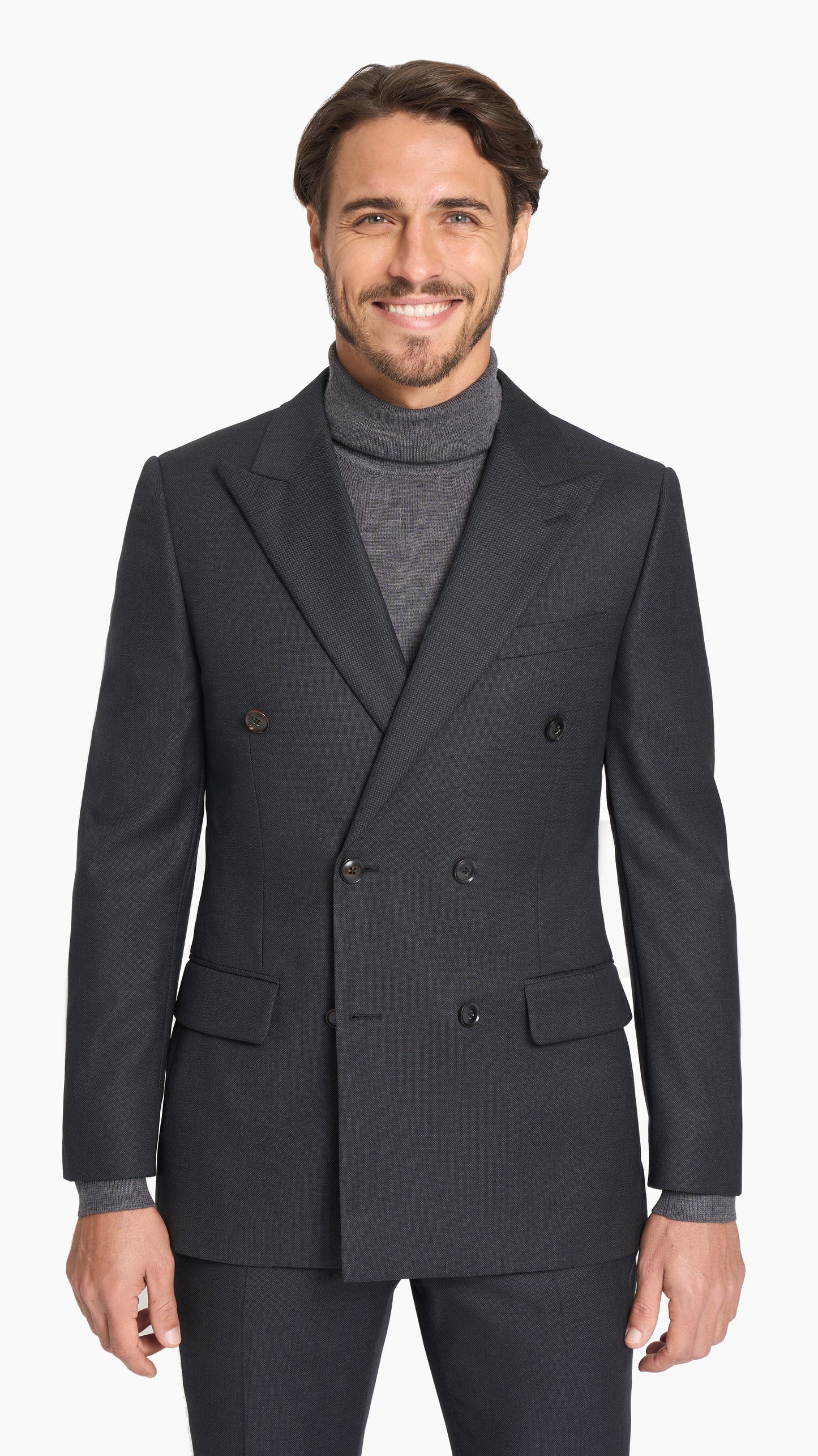 Charcoal Grey Birdseye Suit