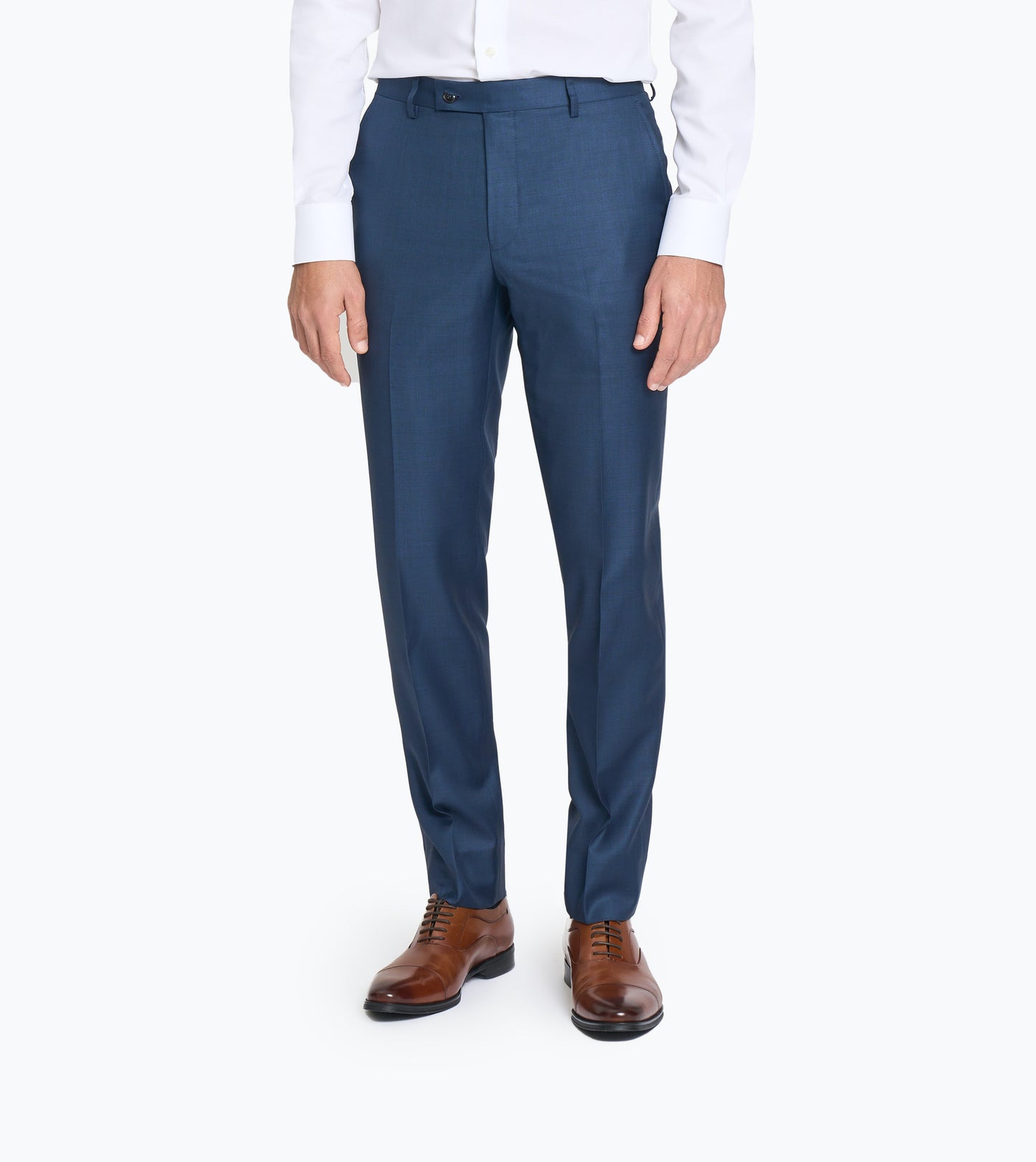 Petrol Blue Sharkskin Custom Trouser