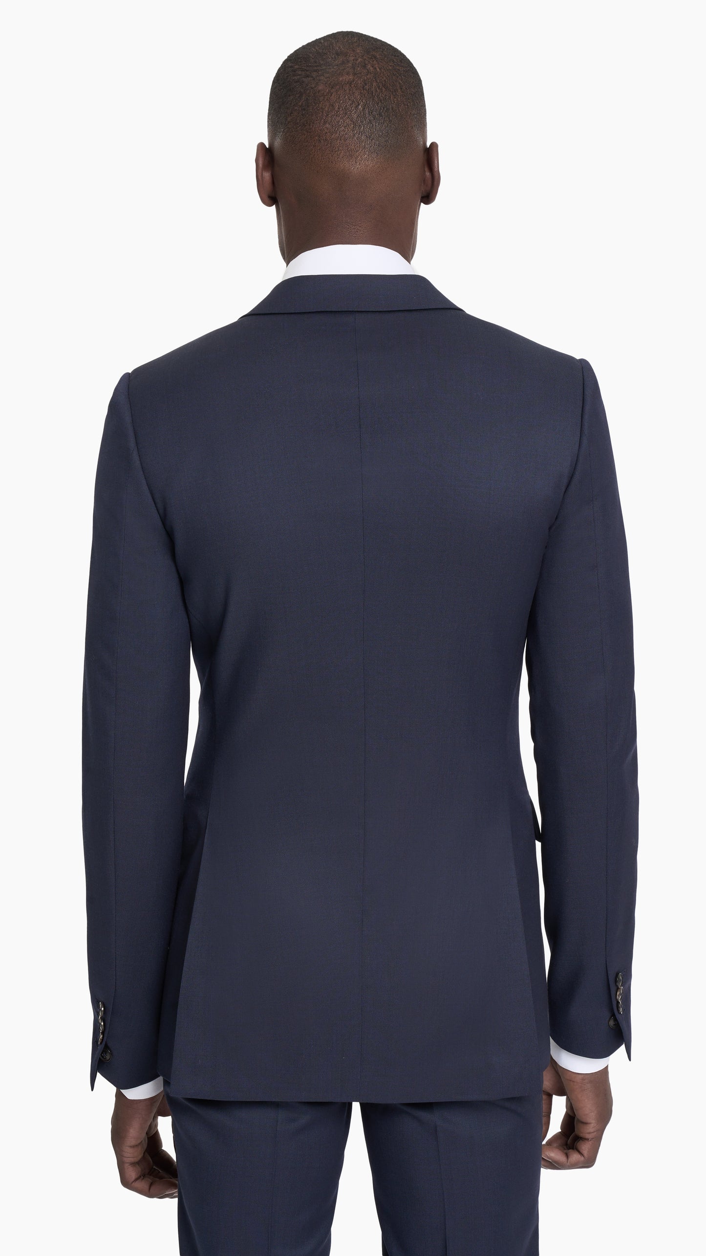 Midnight Blue Sharkskin Suit