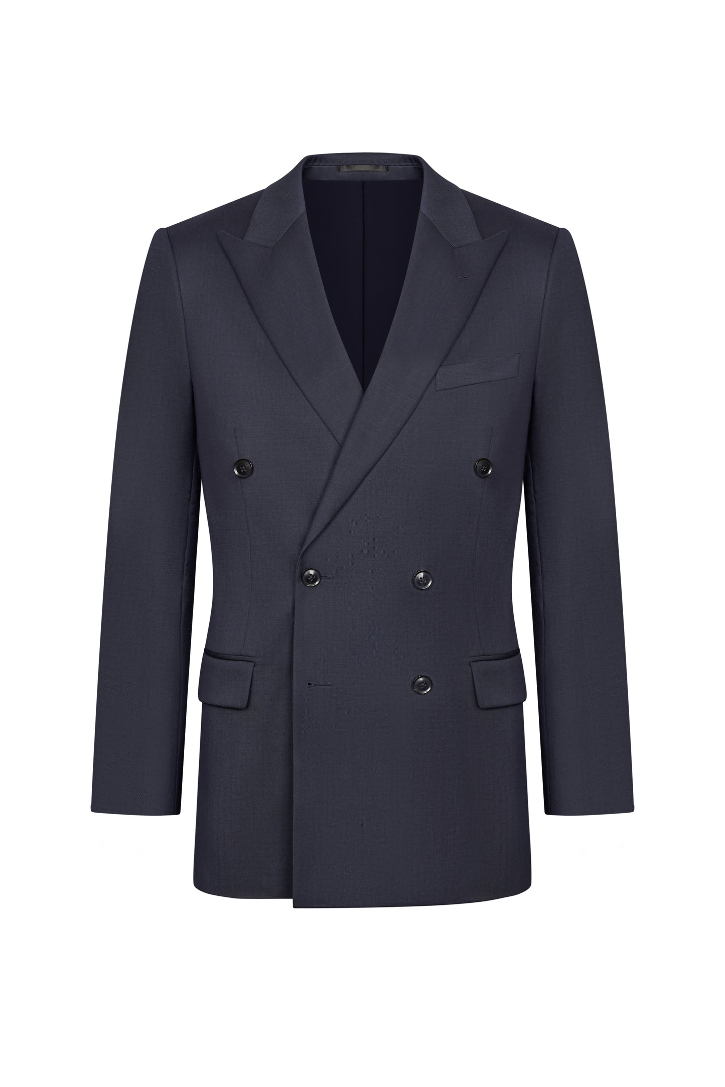 Reda Midnight Blue Sharkskin Custom Suit