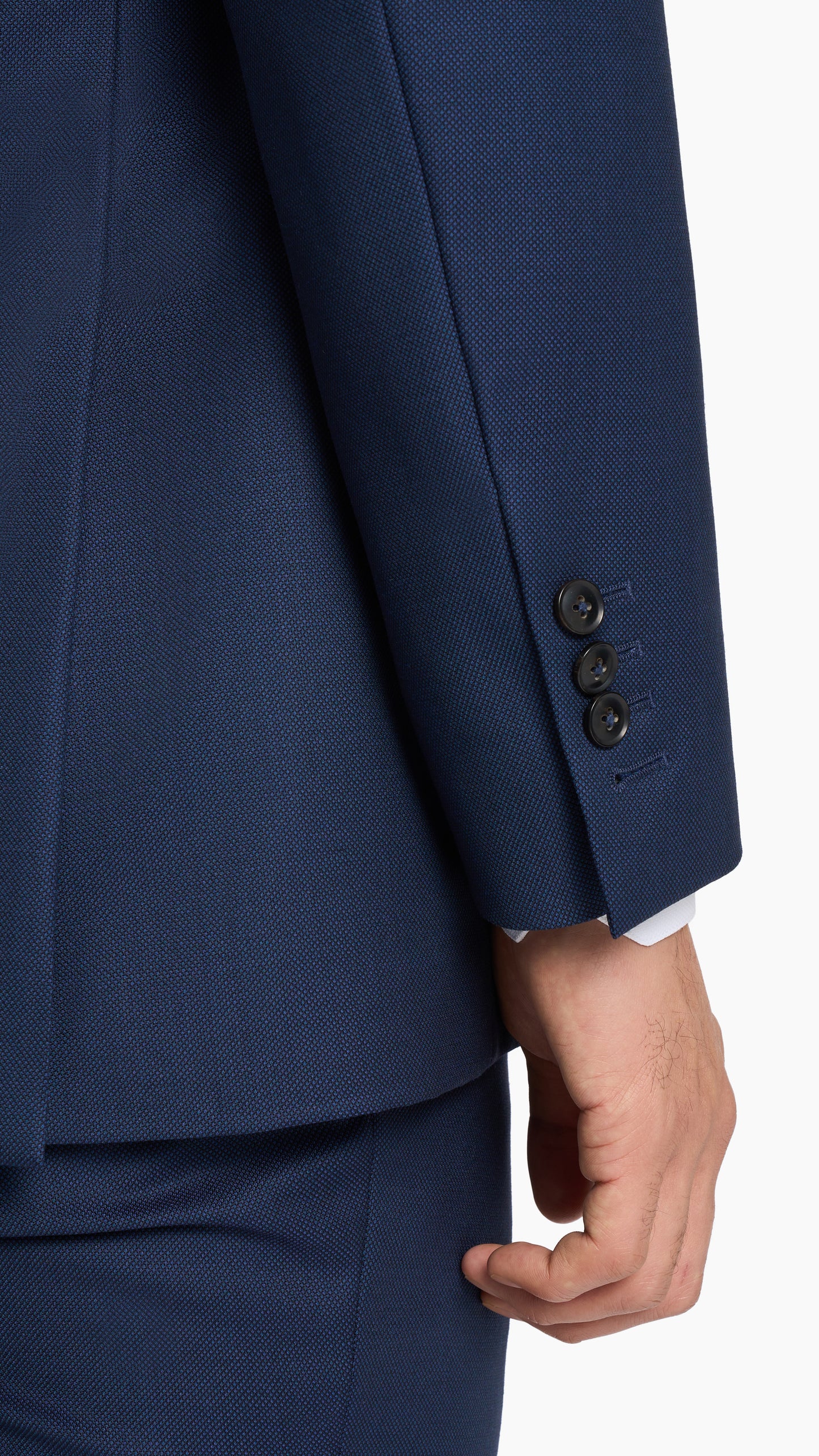 Navy Blue Birdseye Jacket