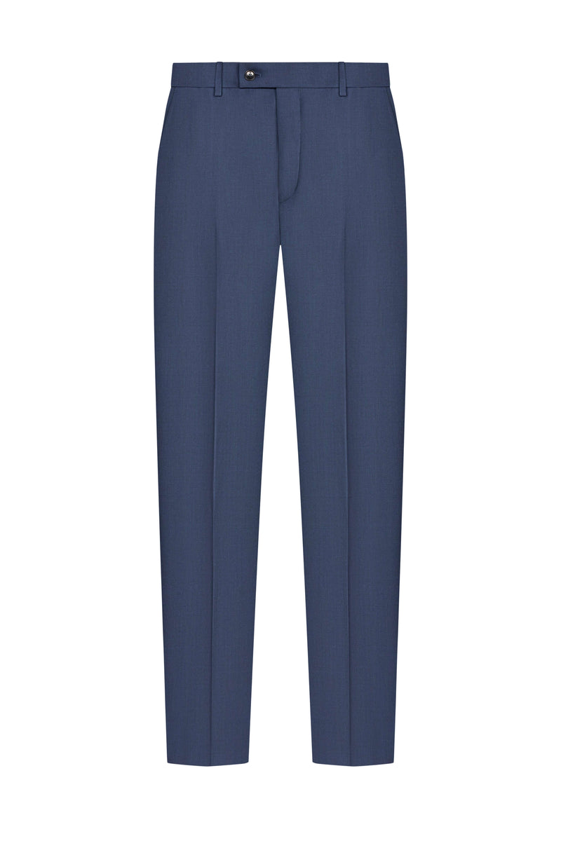 Reda Navy Blue Birdseye Custom Suit