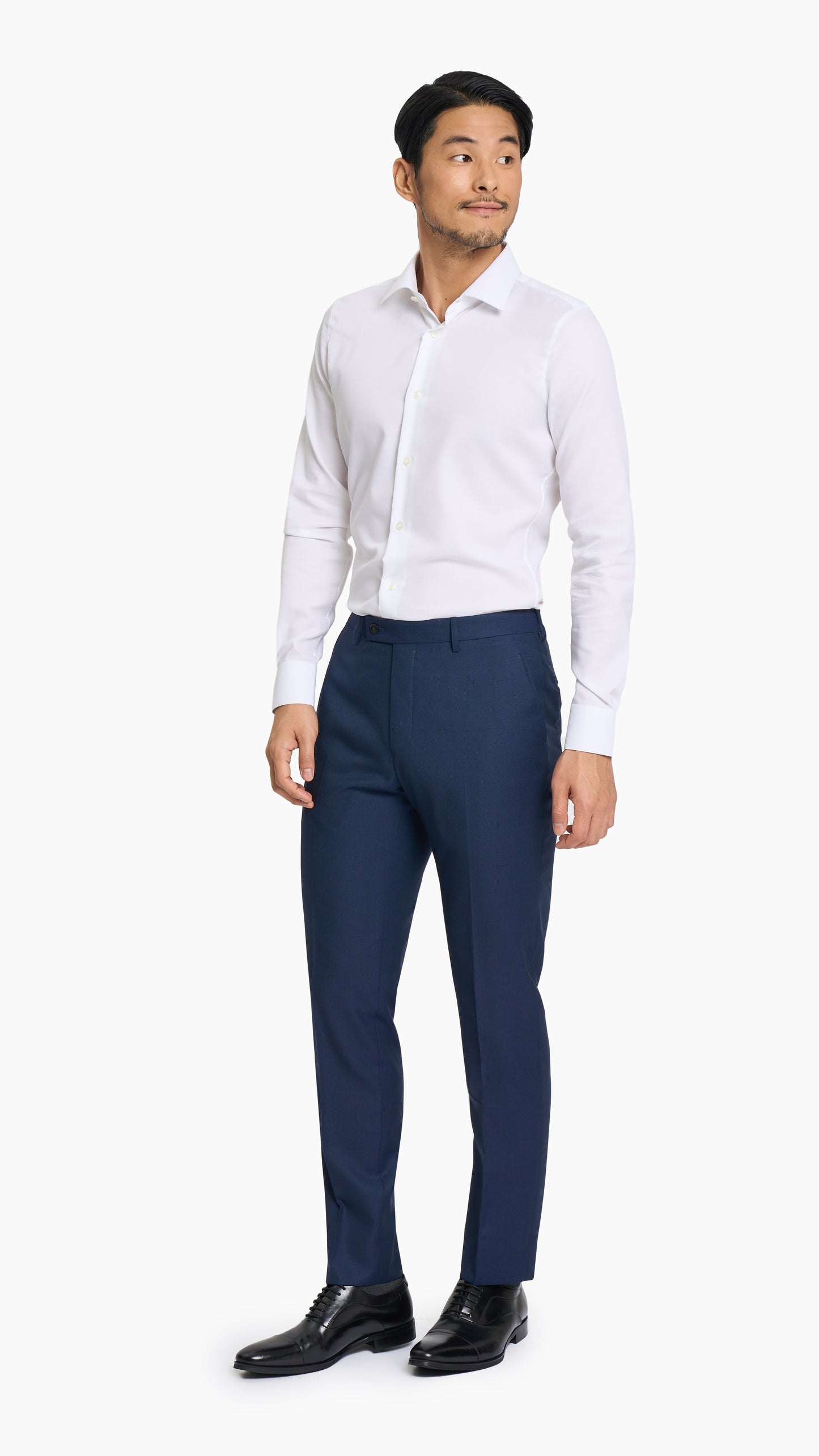 Navy Blue Birdseye Trouser