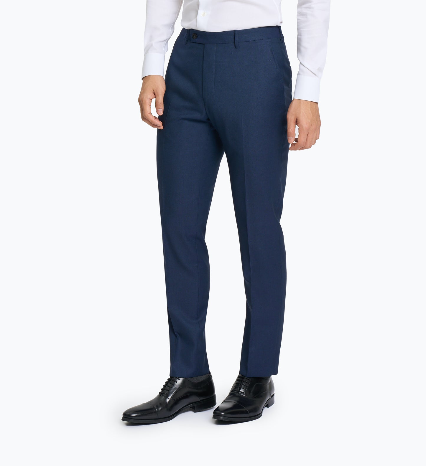 Navy Blue Birdseye Custom Trouser