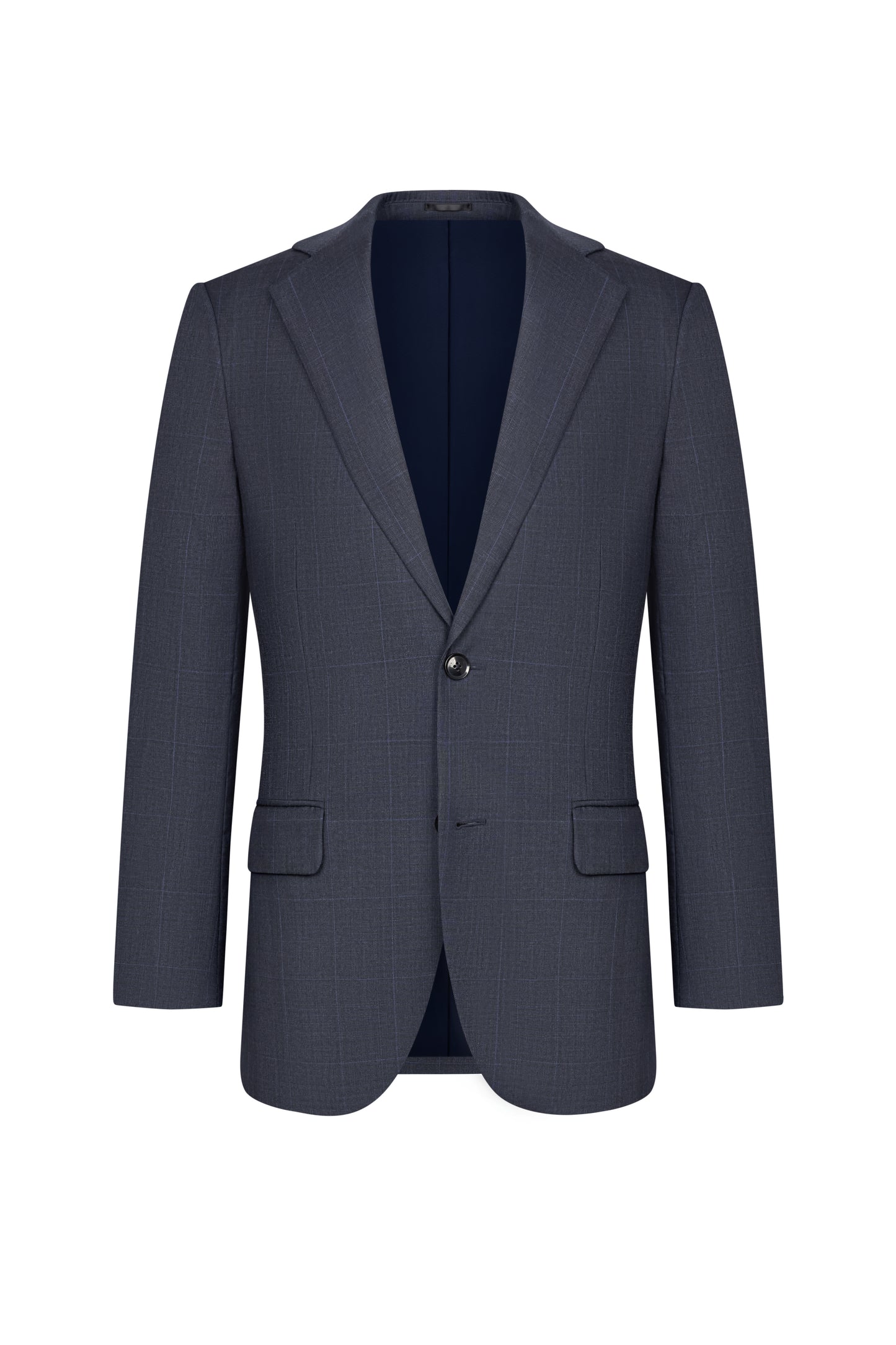 Reda Dark Navy Prince of Wales Custom Suit