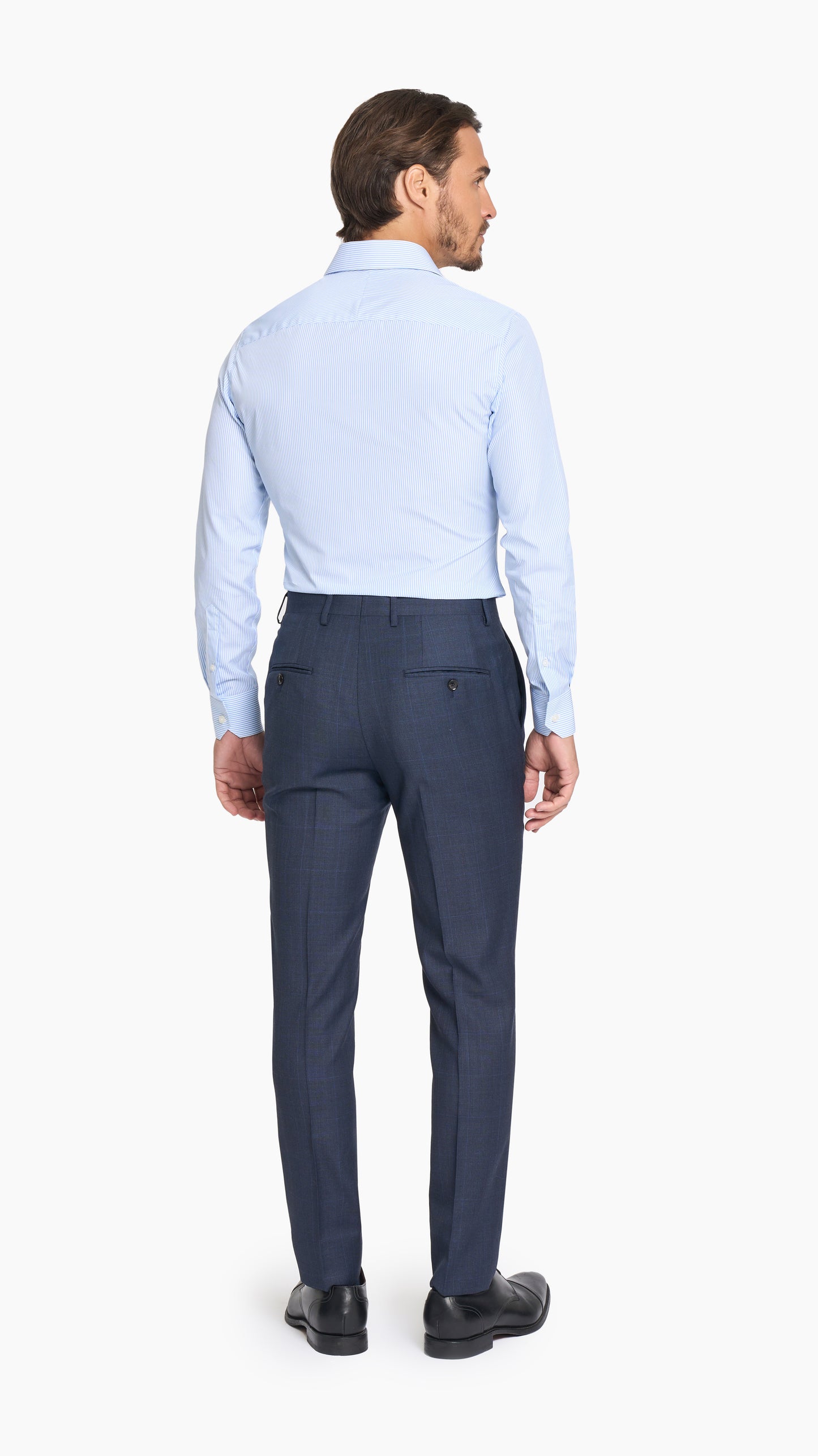 Dark Navy Prince of Wales Trouser