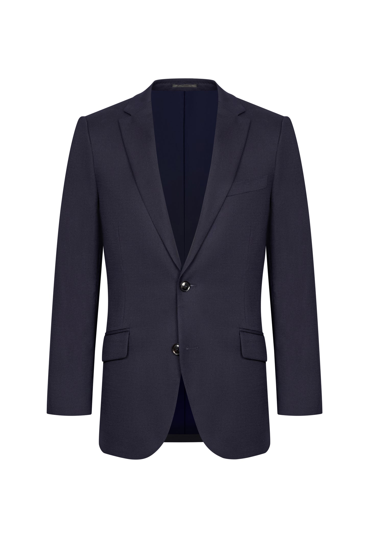 Navy Blue Basket Weave Custom Jacket