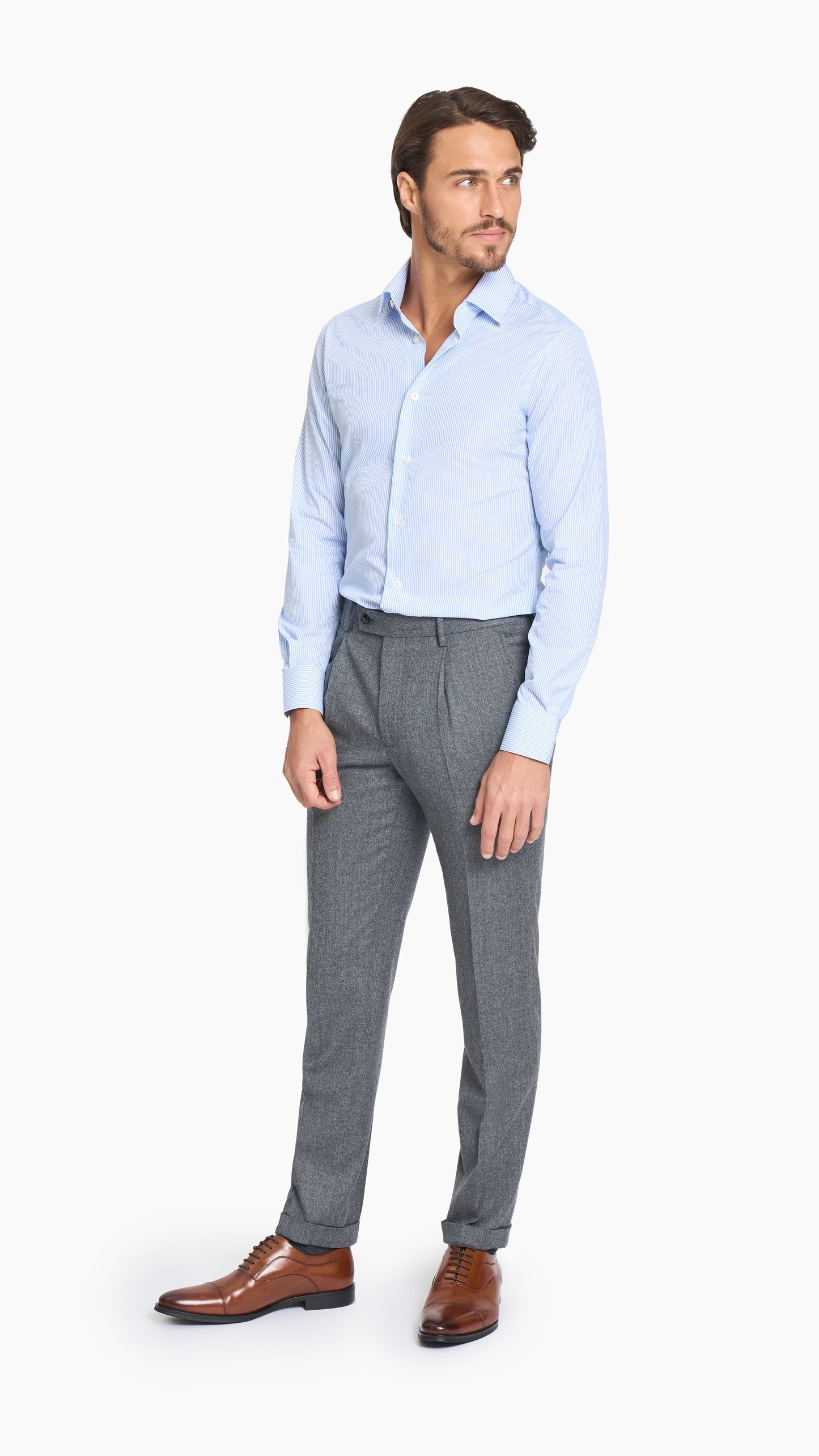 Steel Grey Flannel Trouser